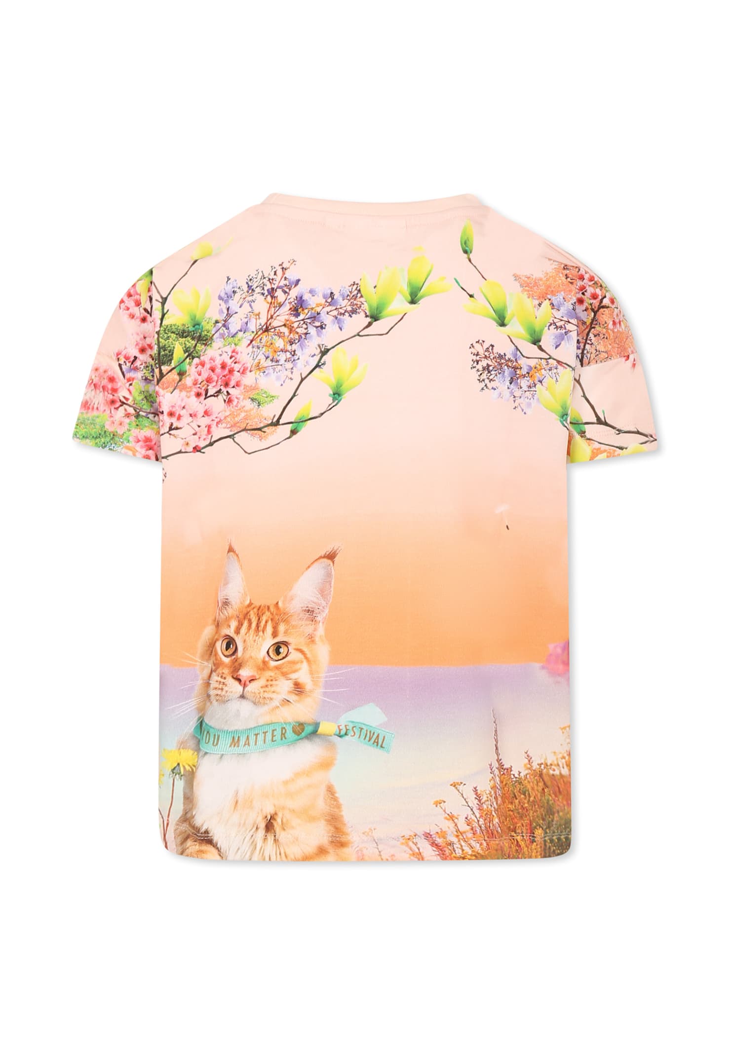 Molo Multicolor T-shirt For Girl With Dog In Multicolor