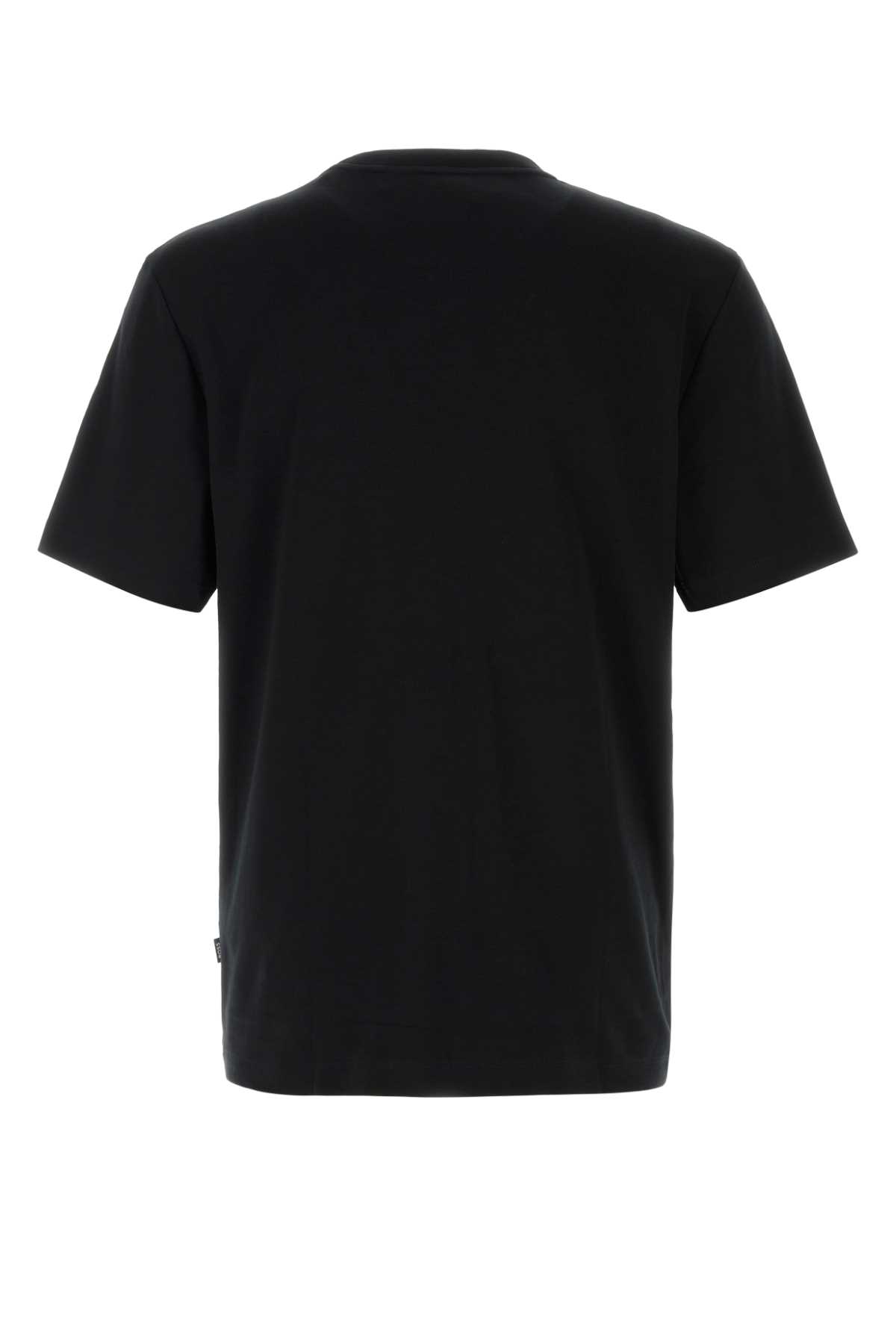 Hugo Boss Cotton Logo T-shirt For Everyday Wear In Black