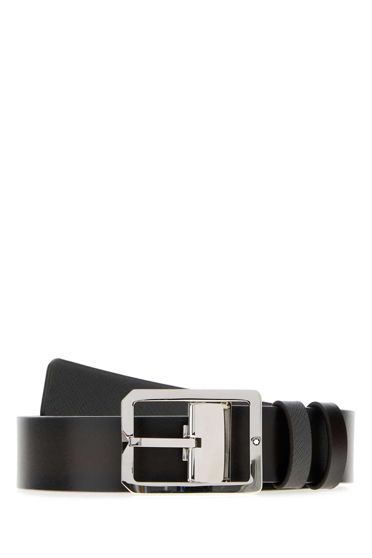 Dark Brown Leather Reversible Belt