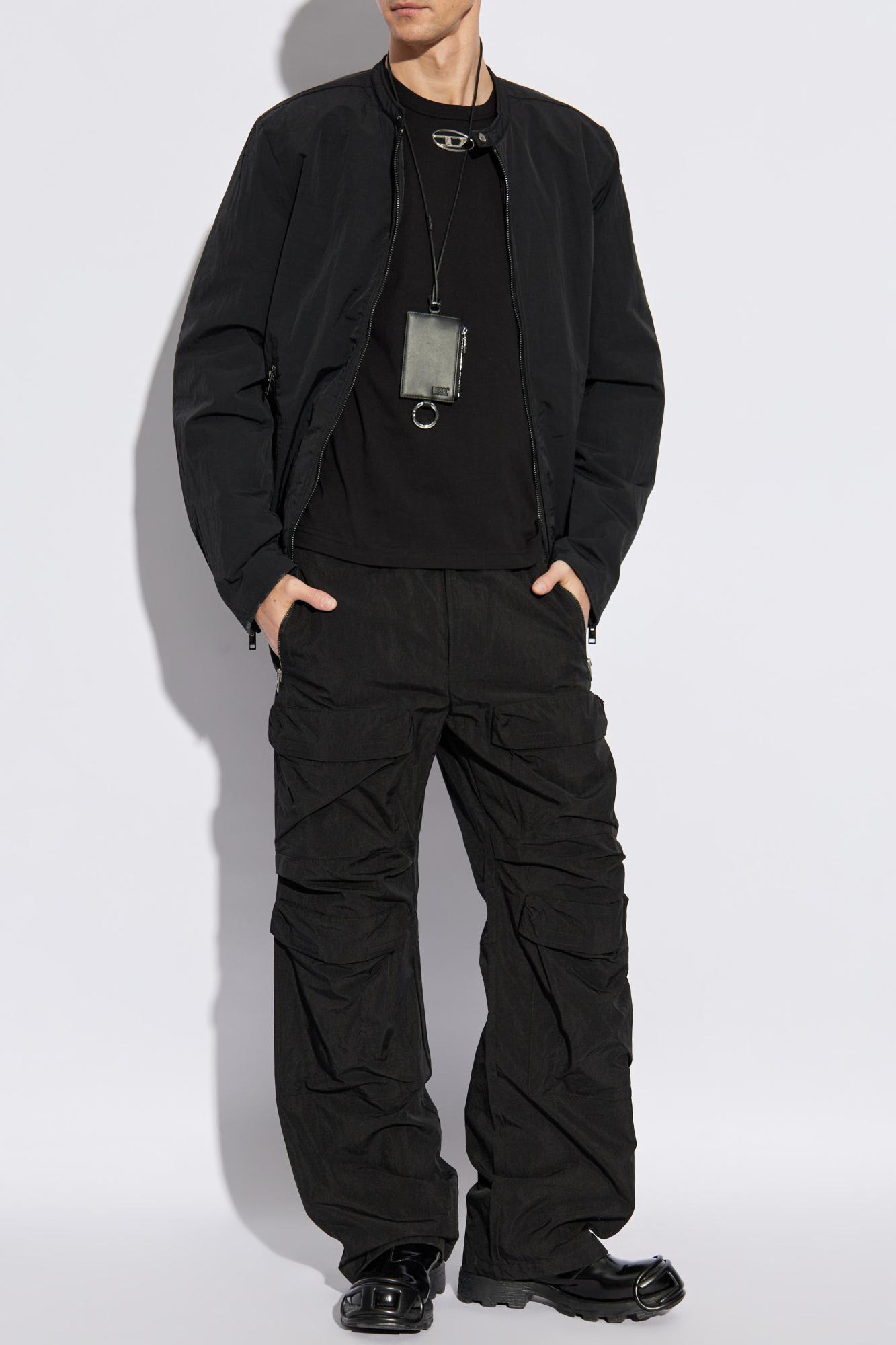 Diesel Black J-carver-padd Jacket In Xx Black