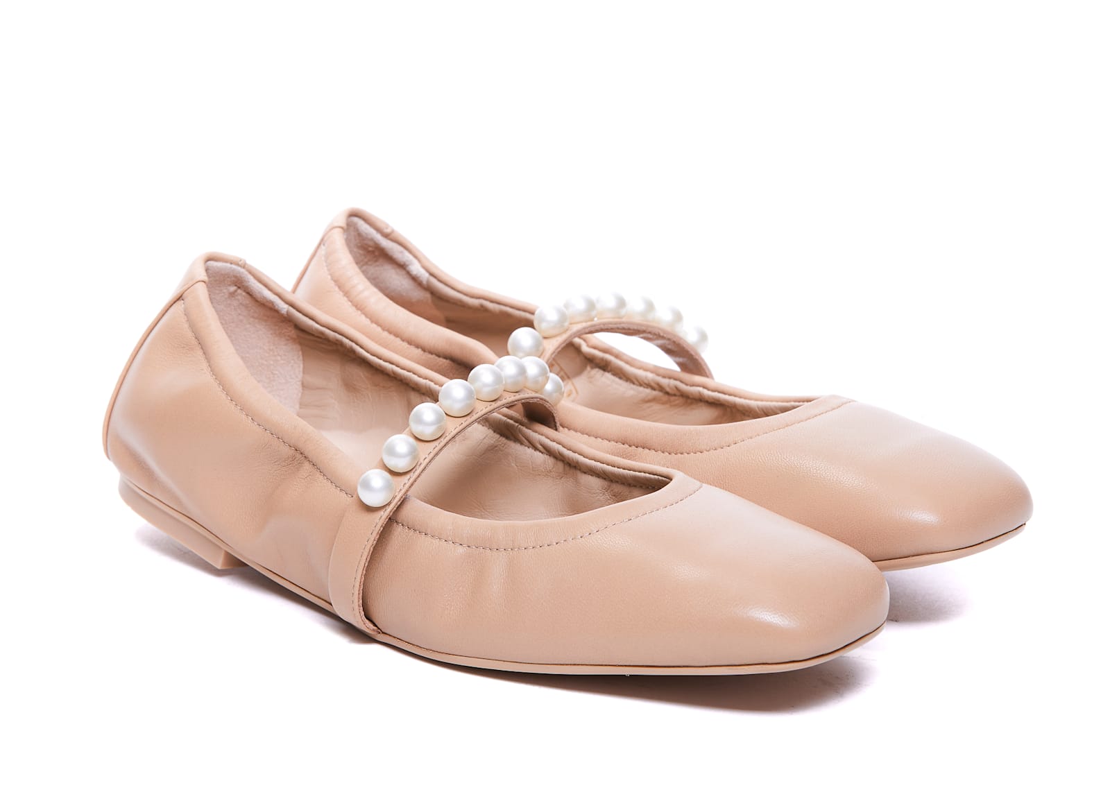 Stuart Weitzman Goldie Ballerina Shoes In Pink