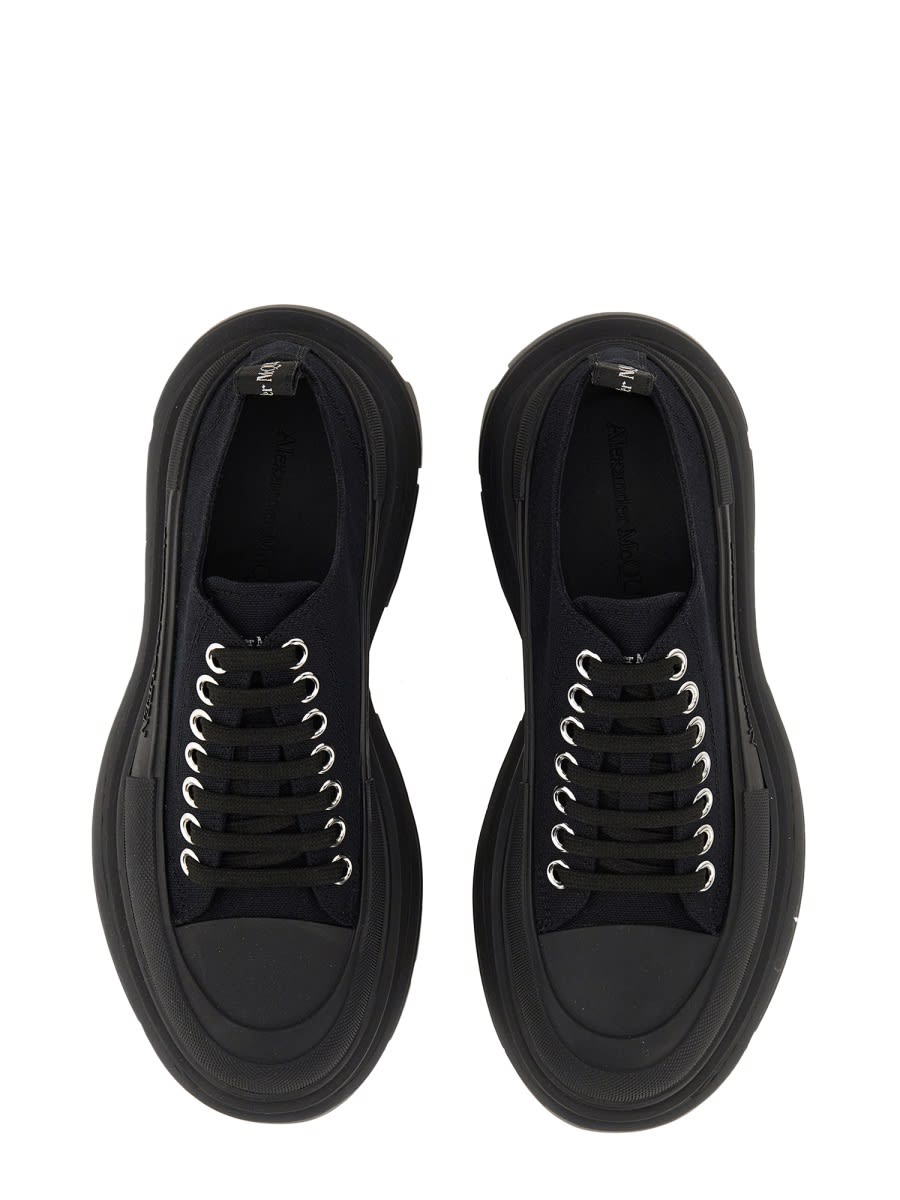 Shop Alexander Mcqueen Tread Slick Sneaker In Black