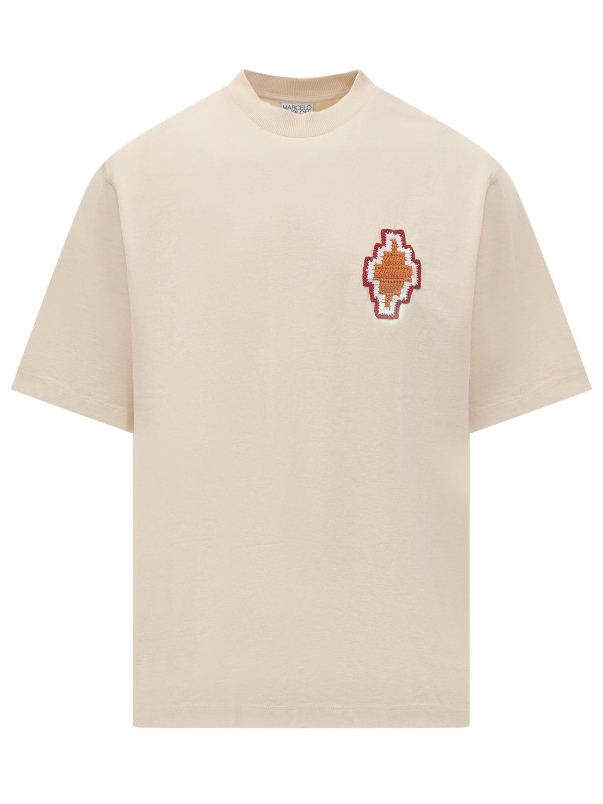 Macrame Cross Cewneck T-shirt