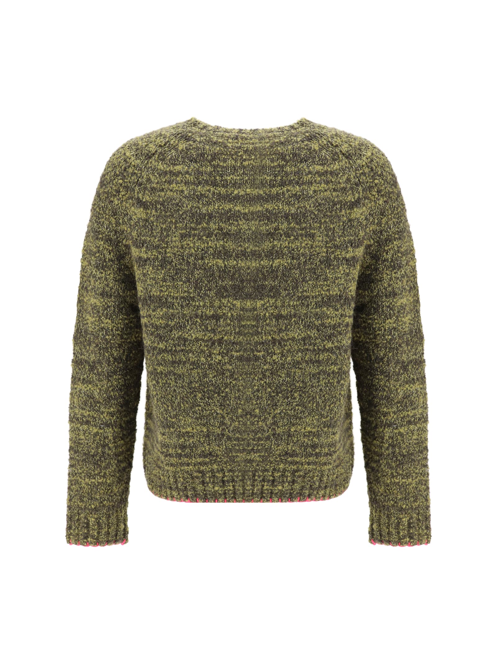 Sunflower Frederik Contrast Sweater In Green