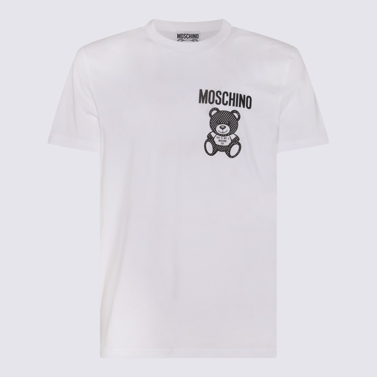 Shop Moschino White Cotton T-shirt