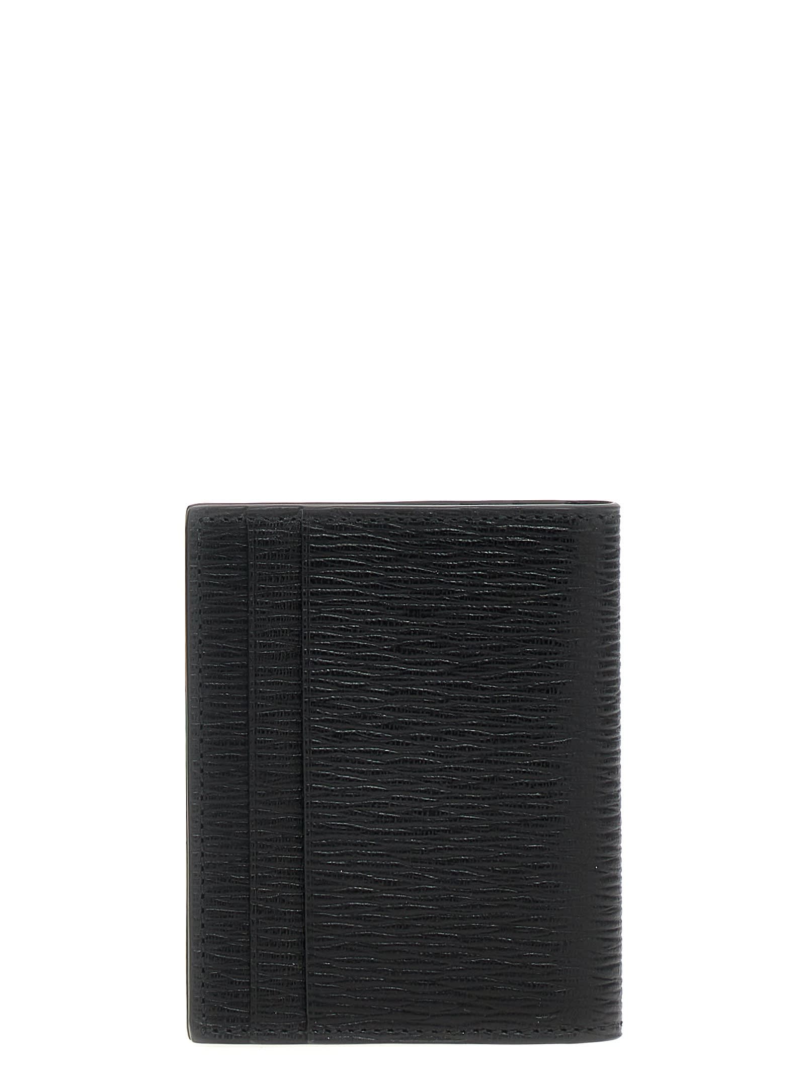 Shop Ferragamo Gancini Card Holder In Black