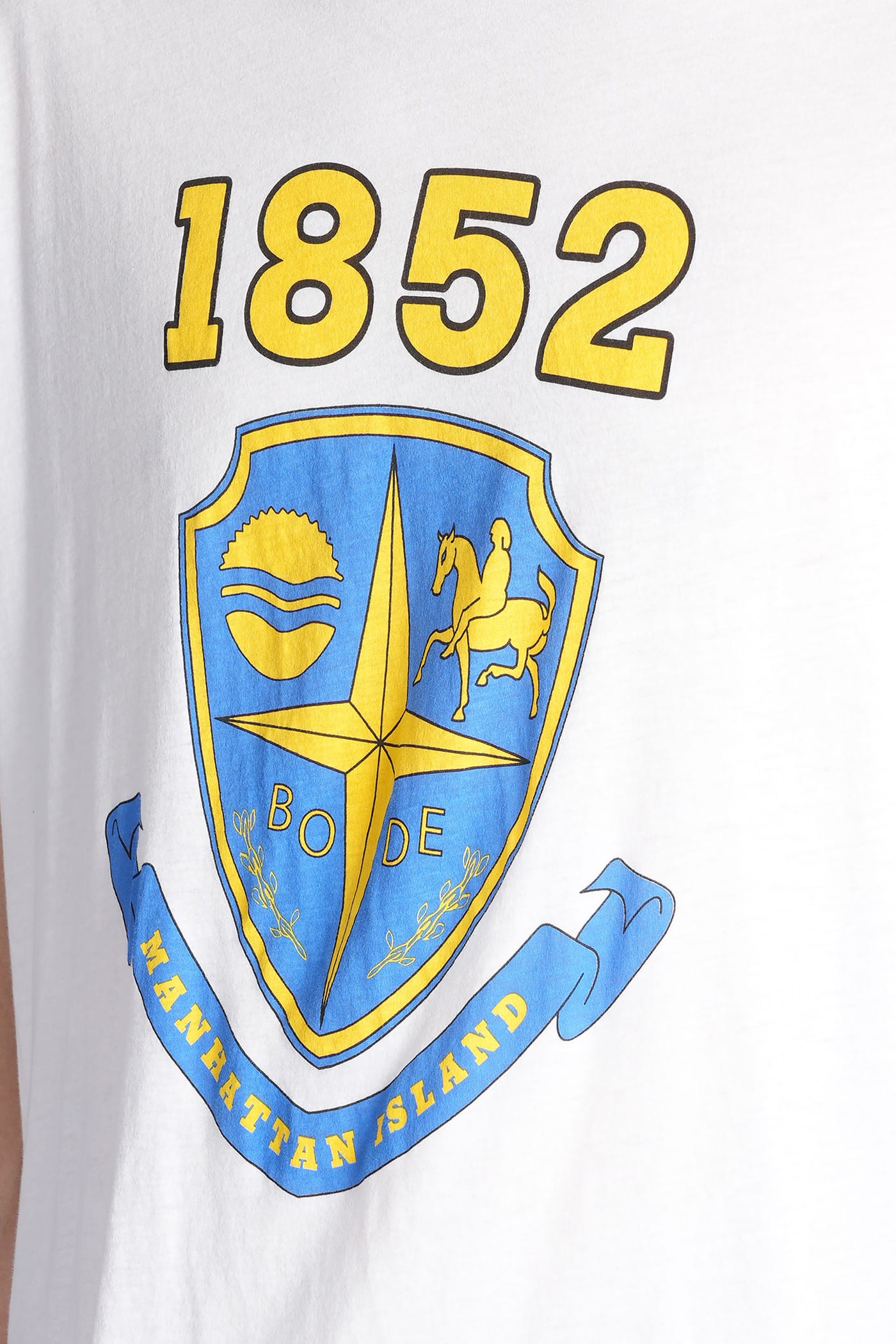 Bode Cotton Crest-print T-shirt - Men's - Cotton In White