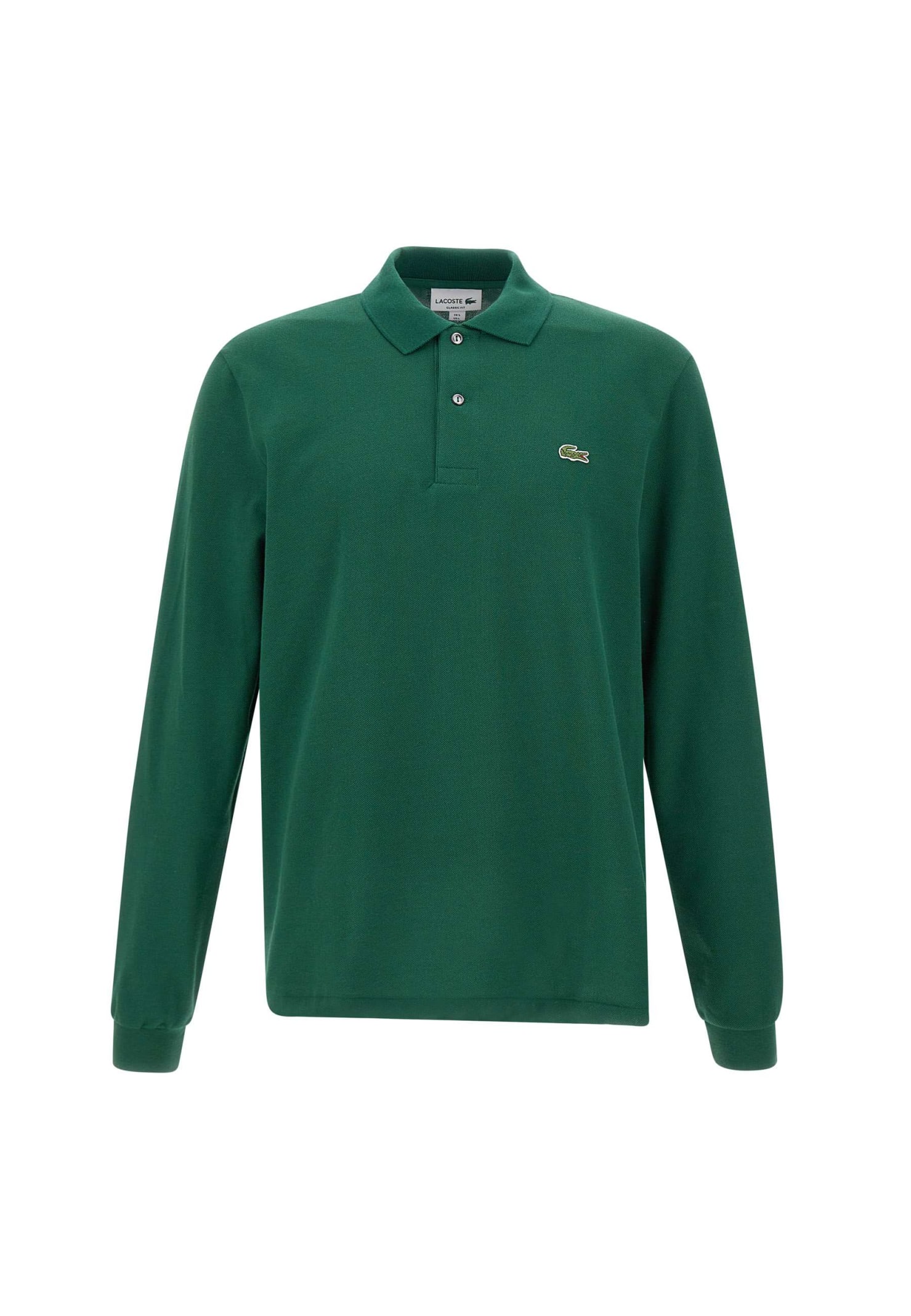 Shop Lacoste Cotton Piquet Polo Shirt In Green
