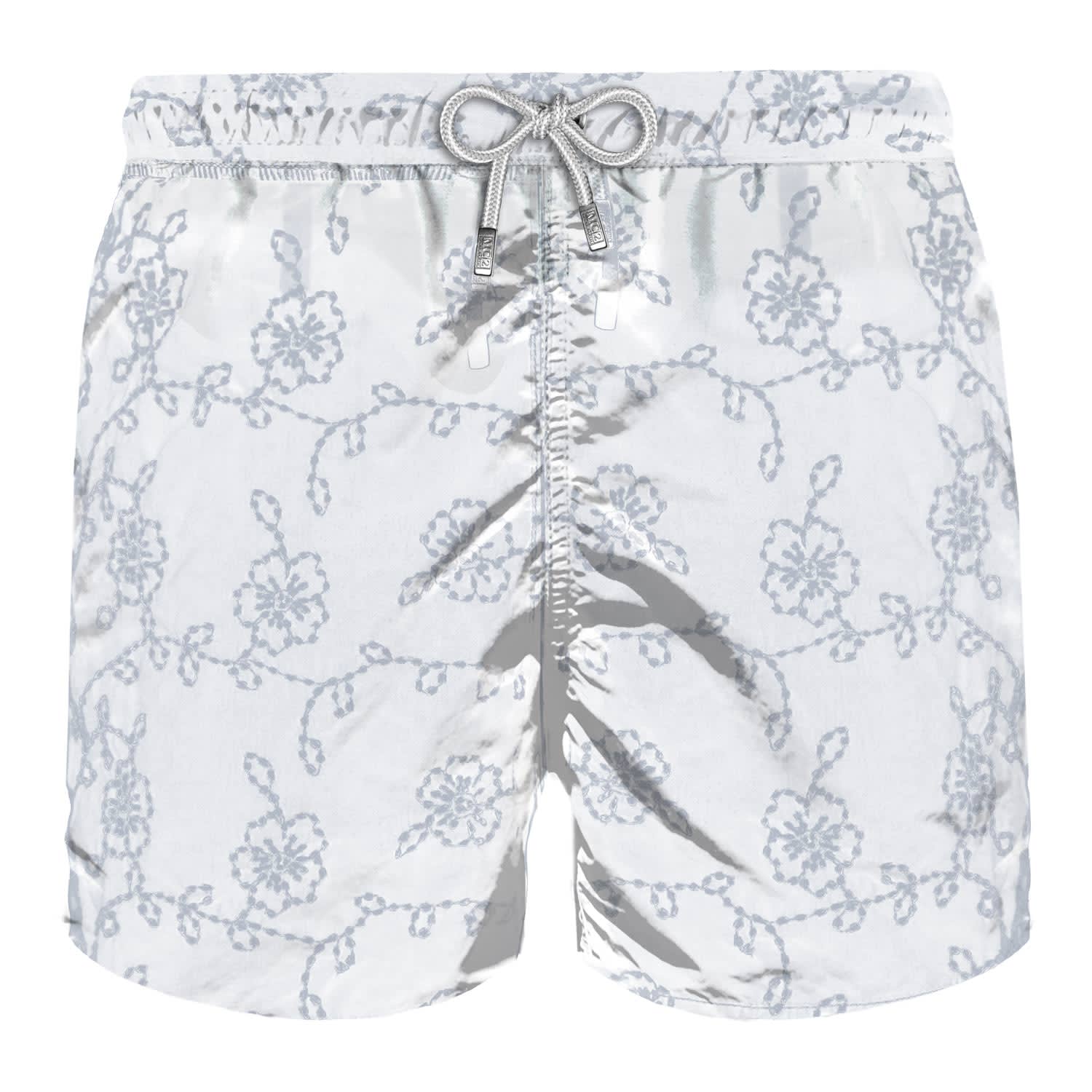 MC2 Saint Barth Embroidered Flowers Swim Shorts