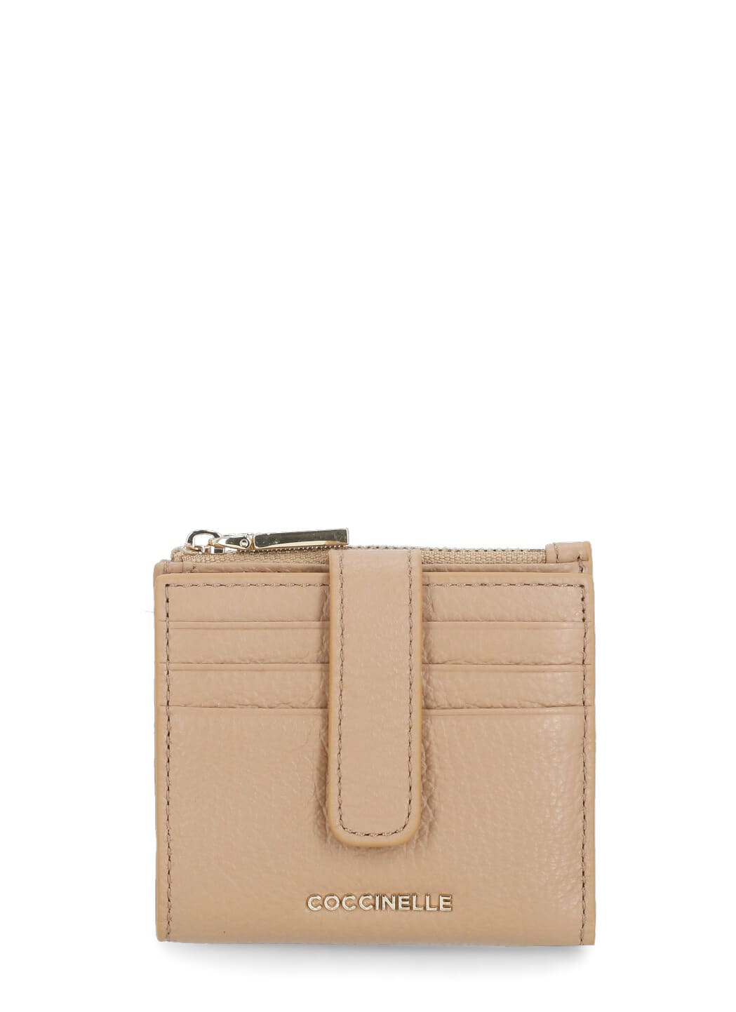 Coccinelle Metallic Soft Wallet In Brown