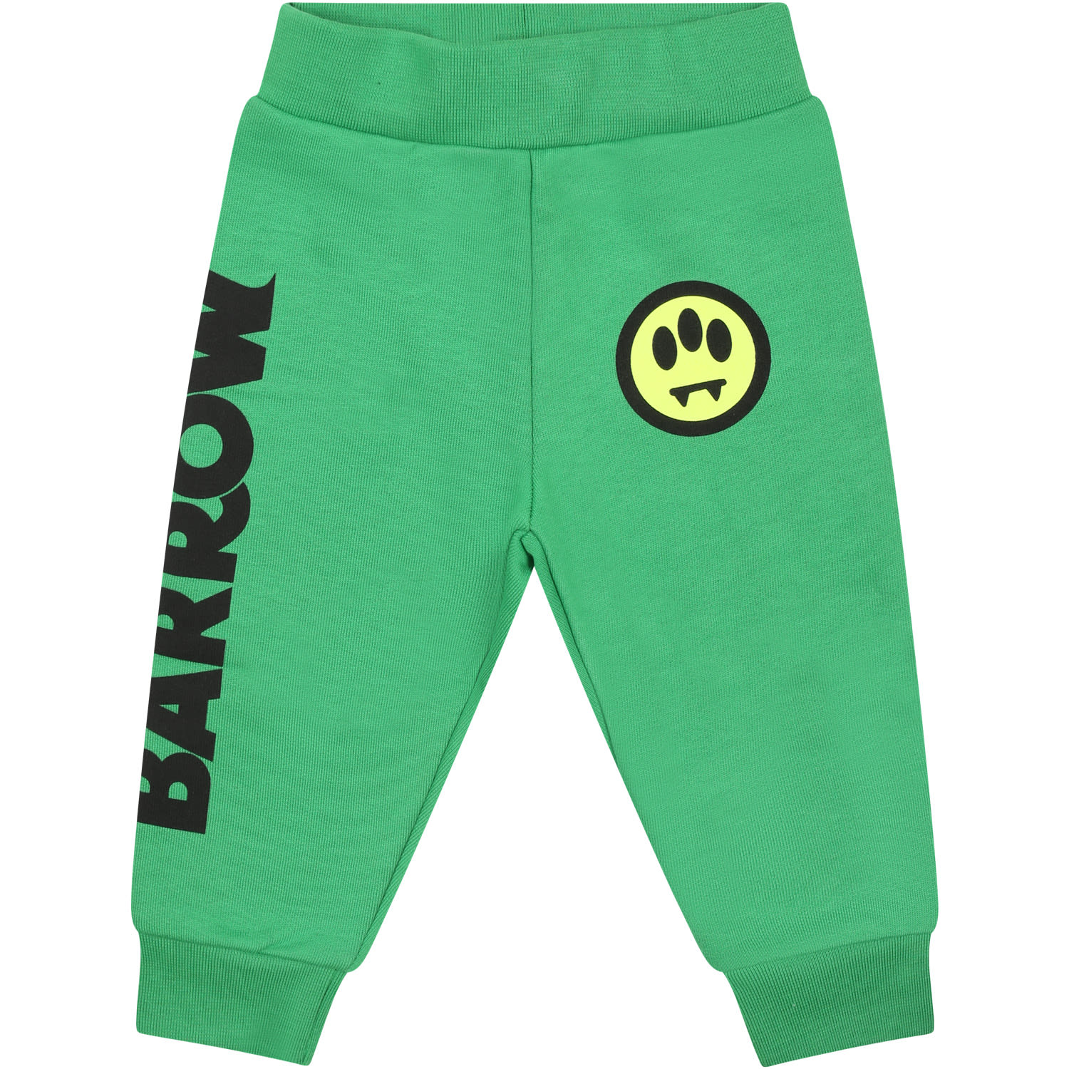Barrow Logo-print Cotton Track Pants In Green