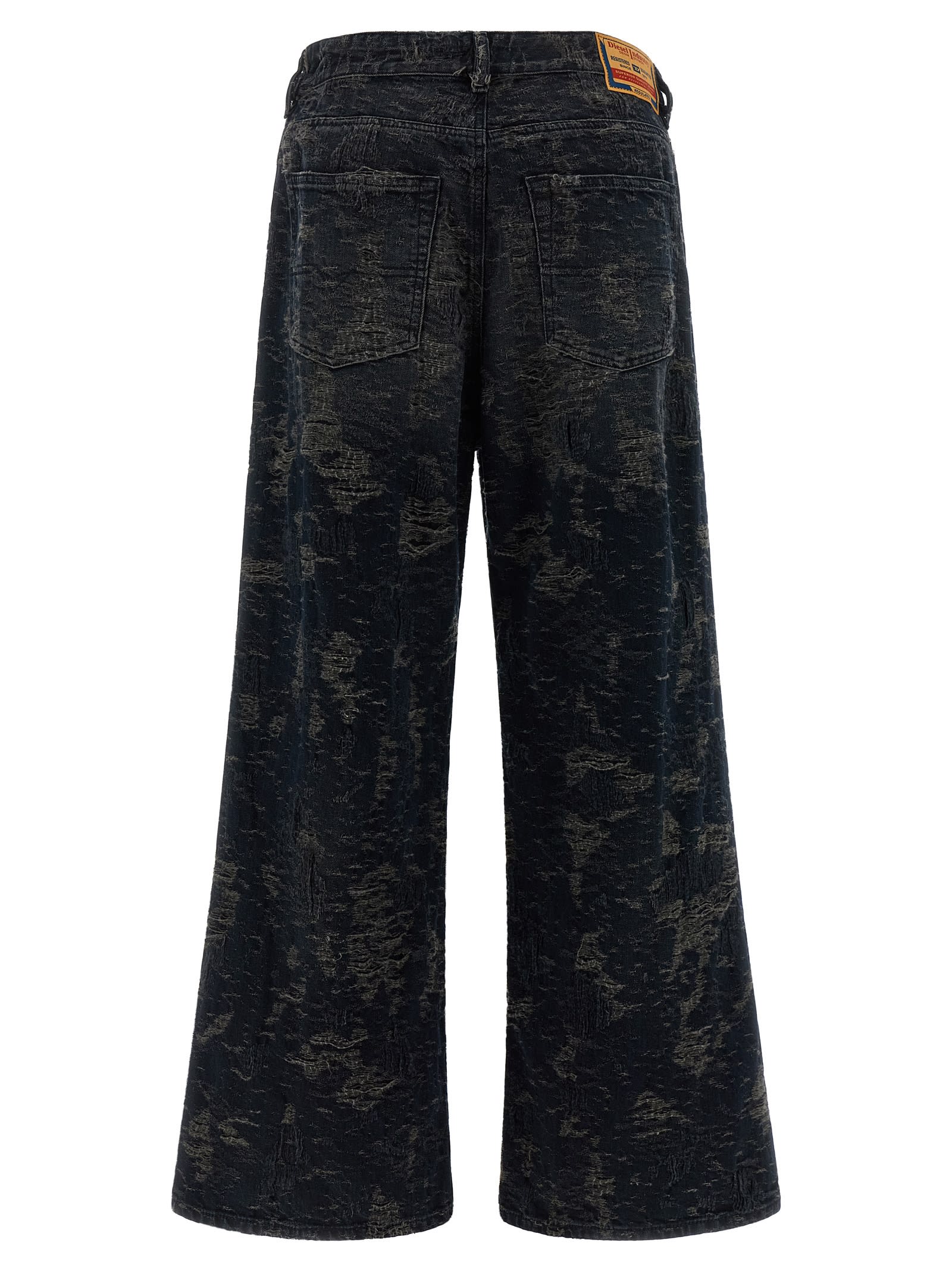 Diesel Vintage Inspired D-sire Denim Trousers In Black