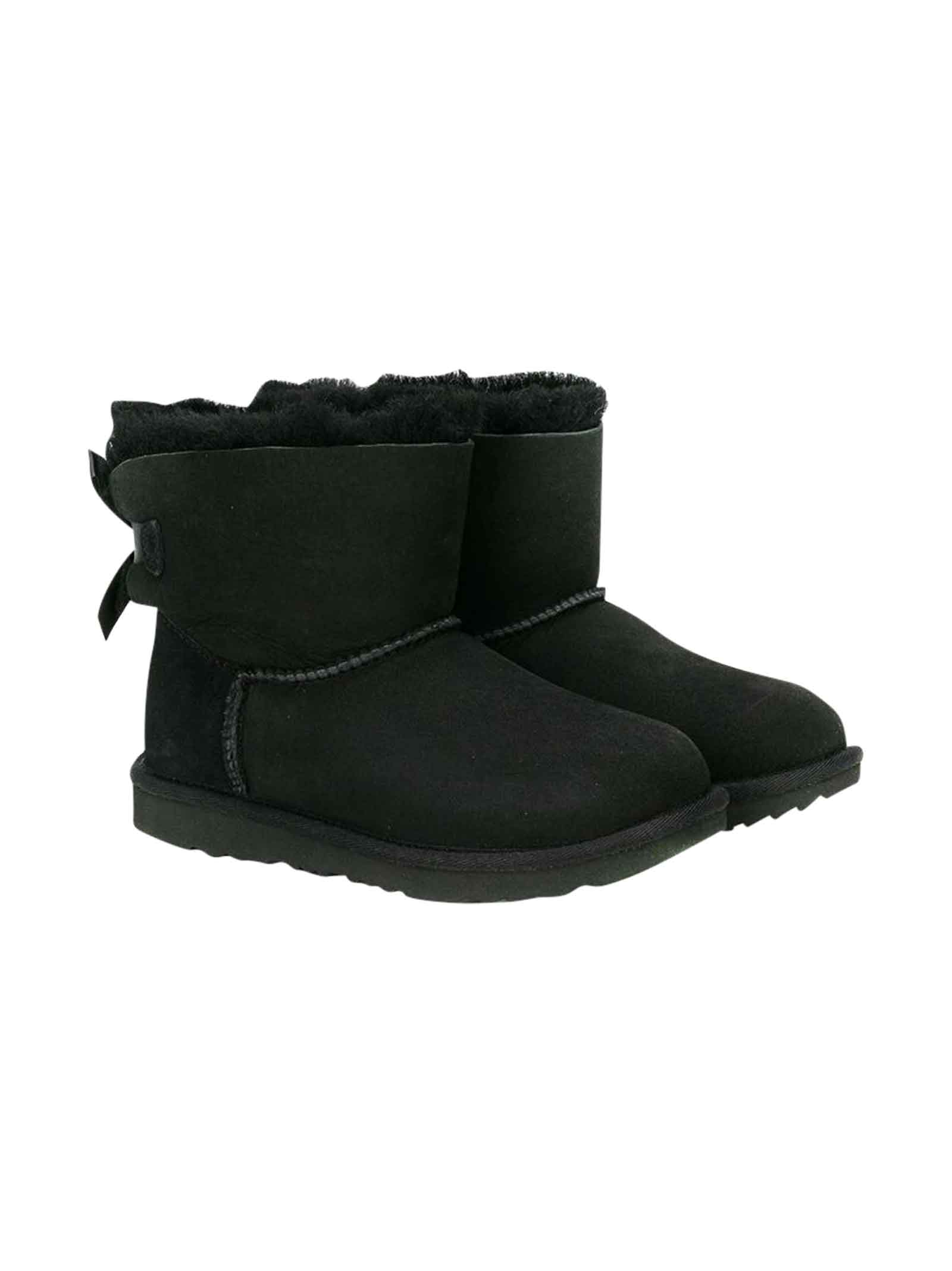 UGG Black Teen Ankle Boots
