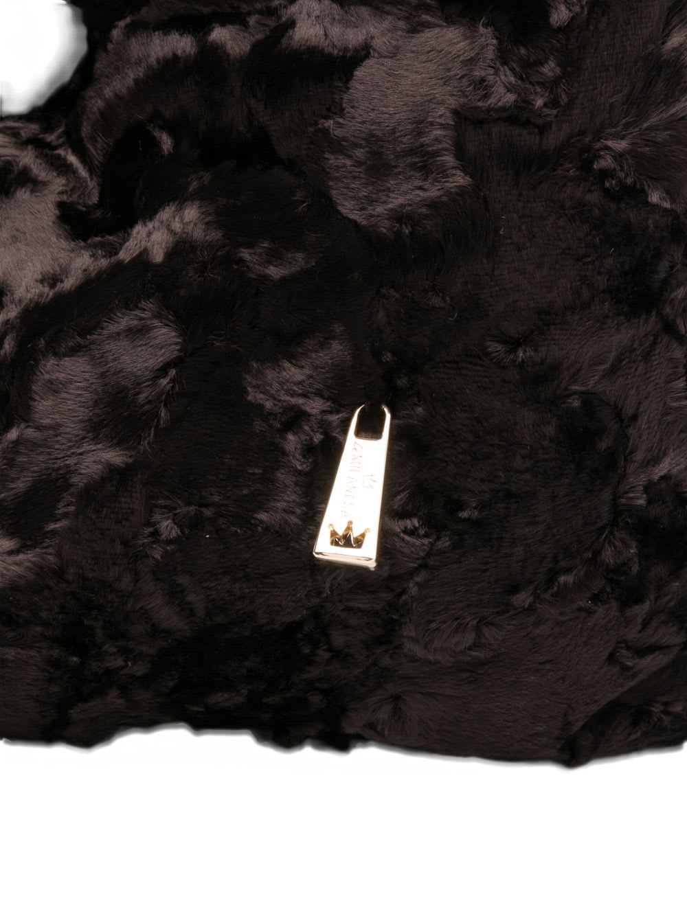 La Milanesa Large Triangle Shoulder Bag With Top Handle In Brown