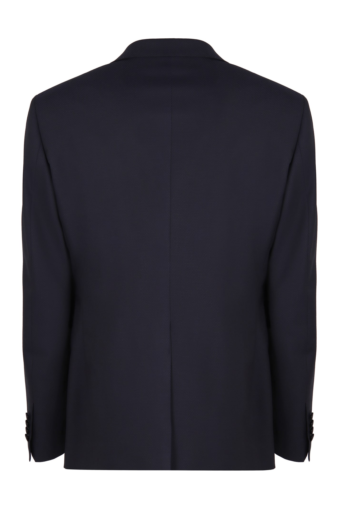 Shop Tagliatore Three-piece Wool Suit In Blue