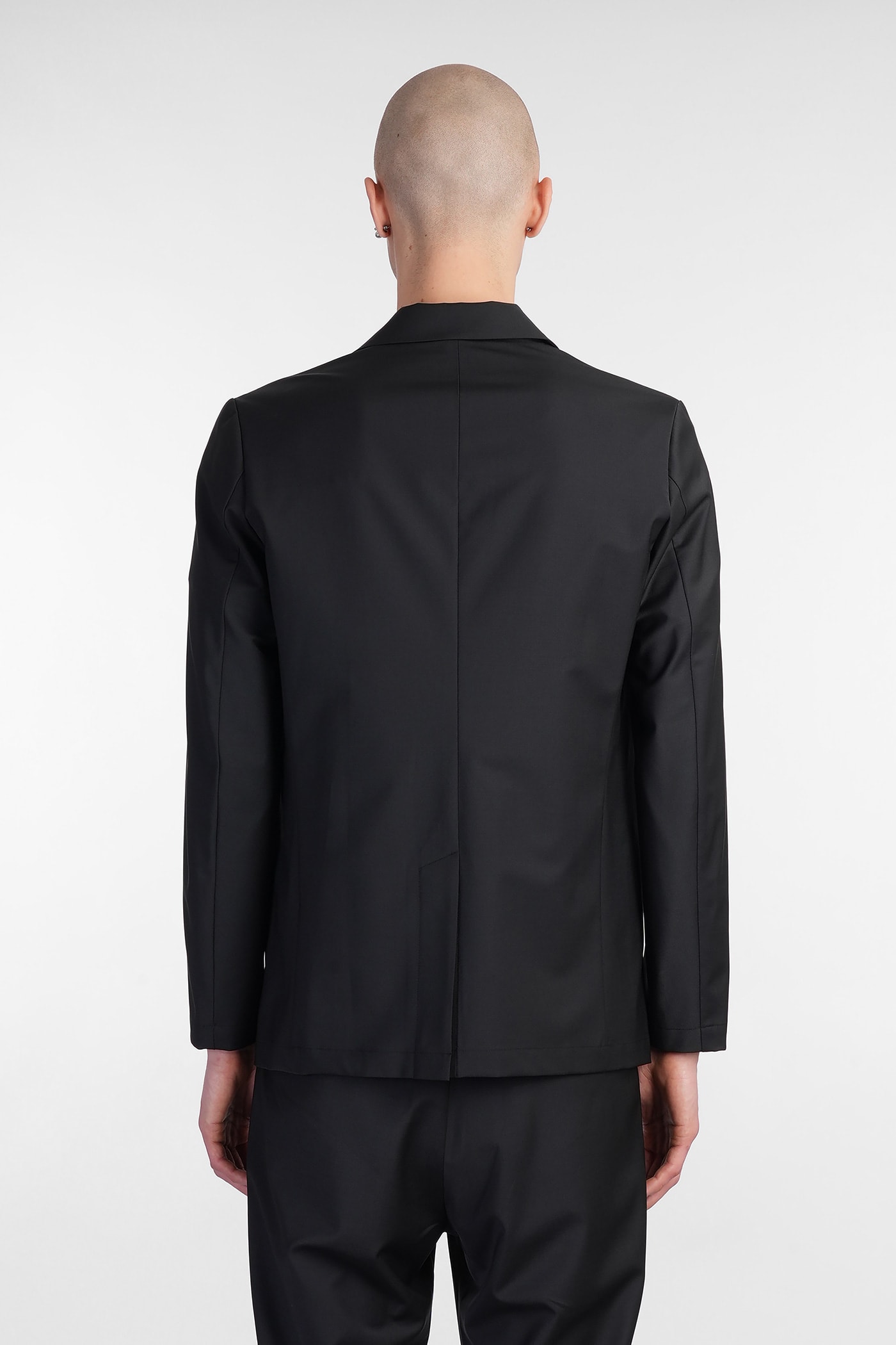 Attachment Blazer In Blue Polyester In Black