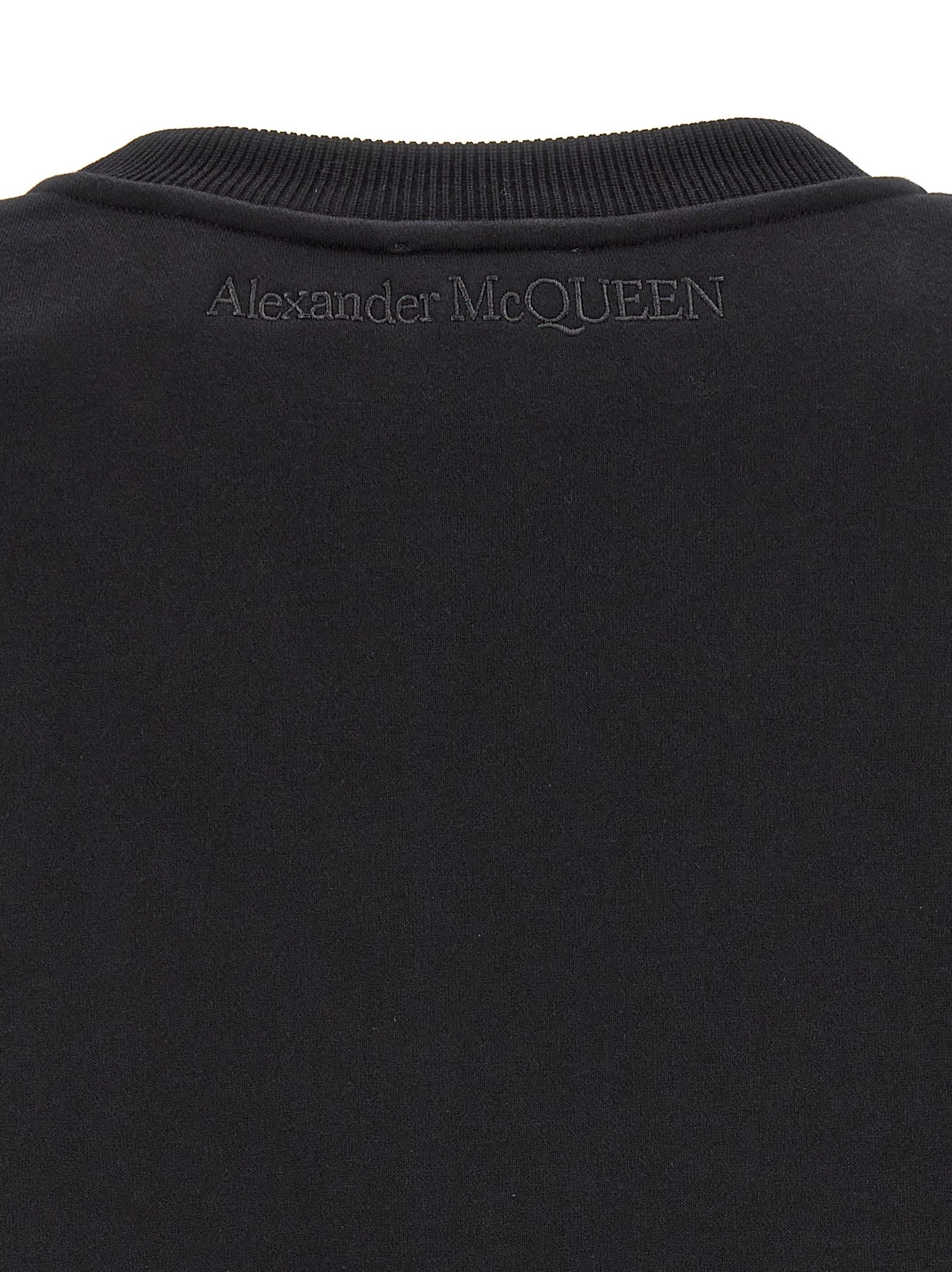 Shop Alexander Mcqueen Cut And Sew Sweatshirt