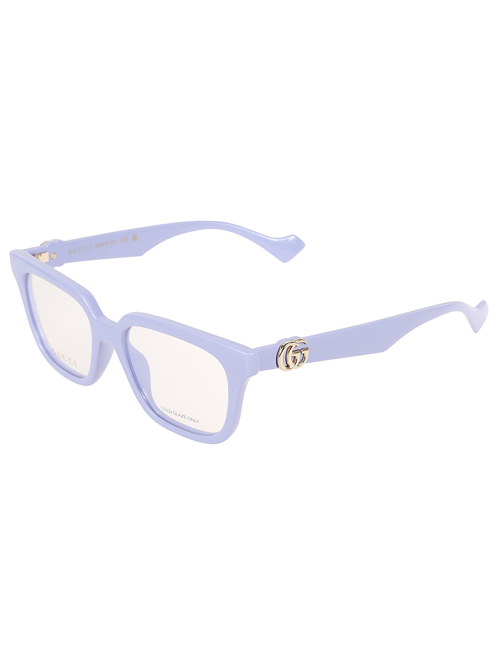 Gucci Gg Plaque Classic Glasses In Gold