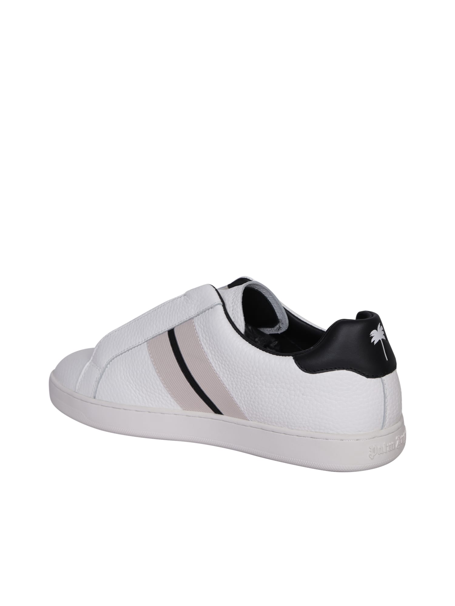 Shop Palm Angels Track Palm 1 White Sneakers In Black