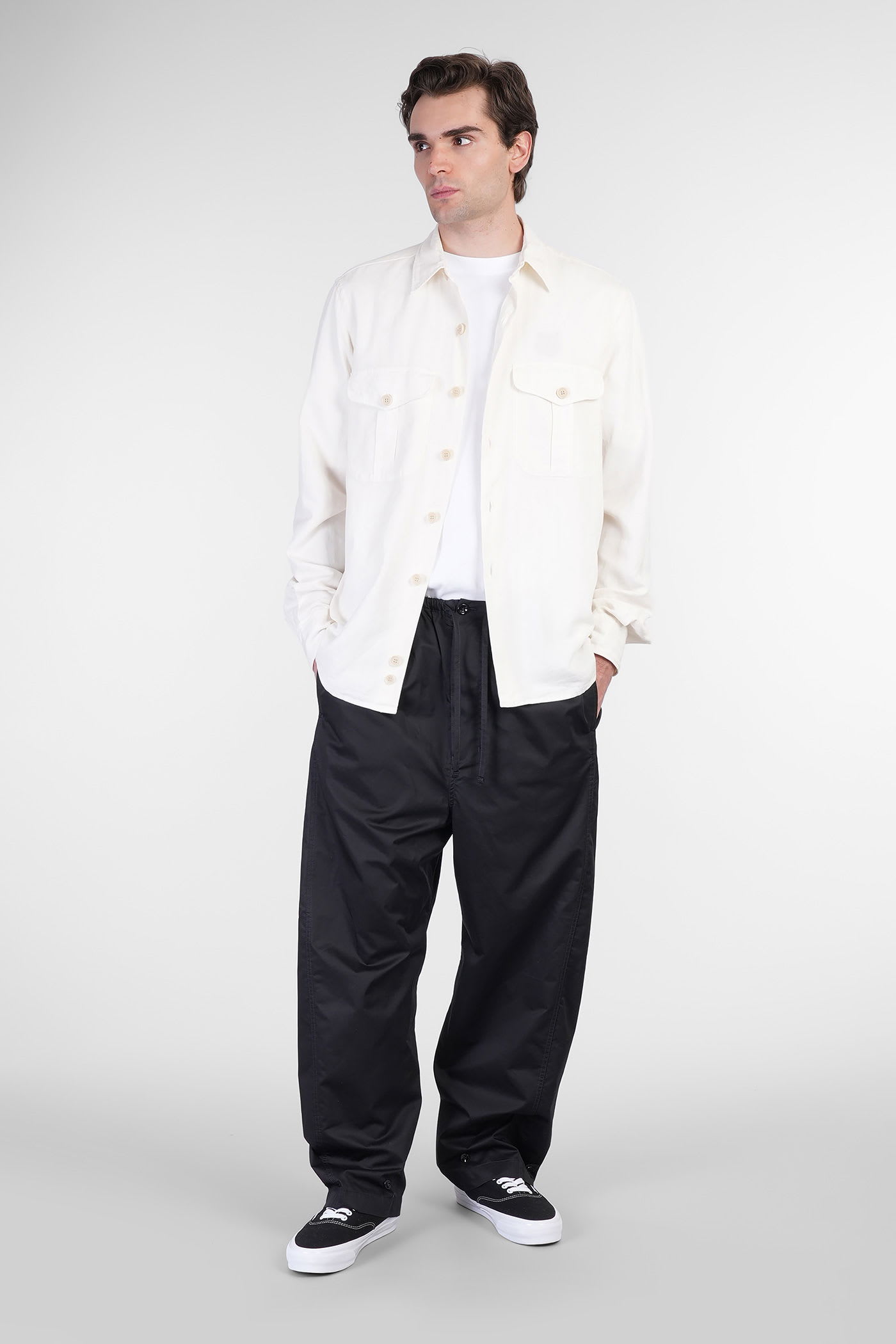 ASPESI GLENN SHIRT IN BEIGE LINEN 