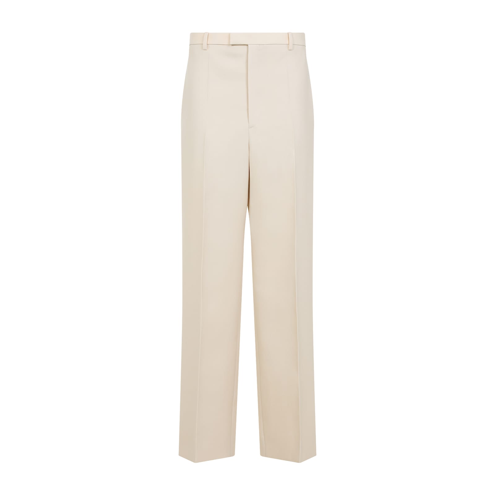 Shop Carven Tr203 Straight Leg Trousers In Parchment