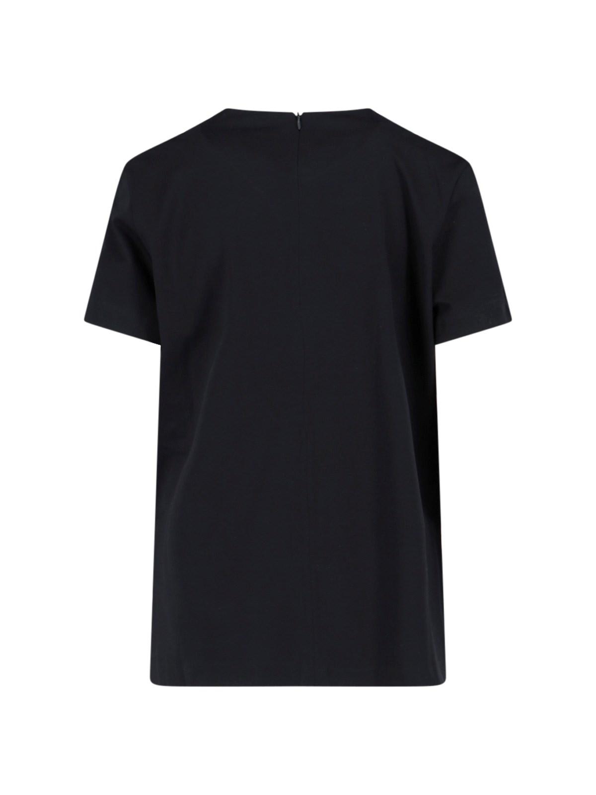 Shop Moncler Logo T-shirt In Black