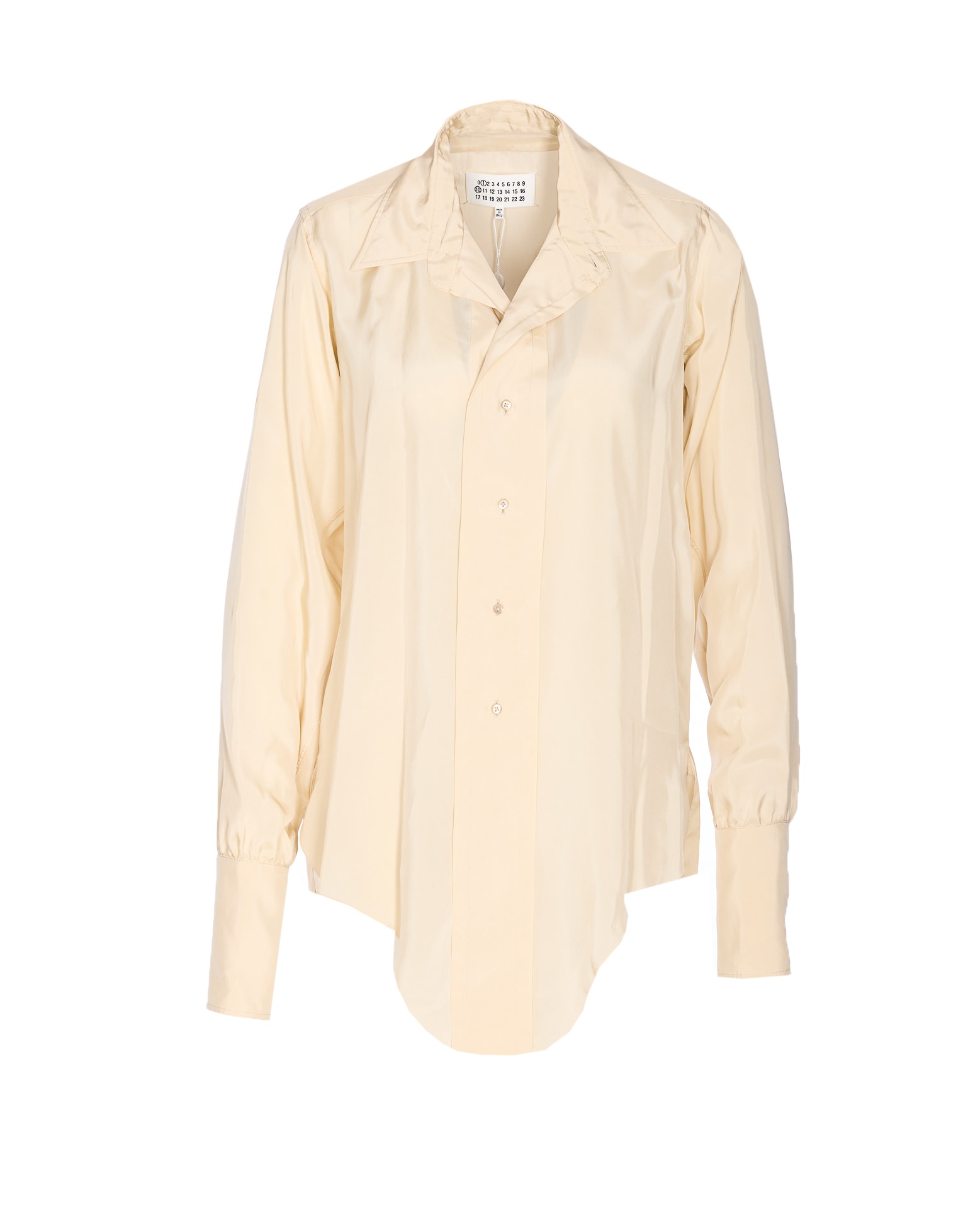 Maison Margiela Pointed Collar Long Sleeves Shirt In Multi