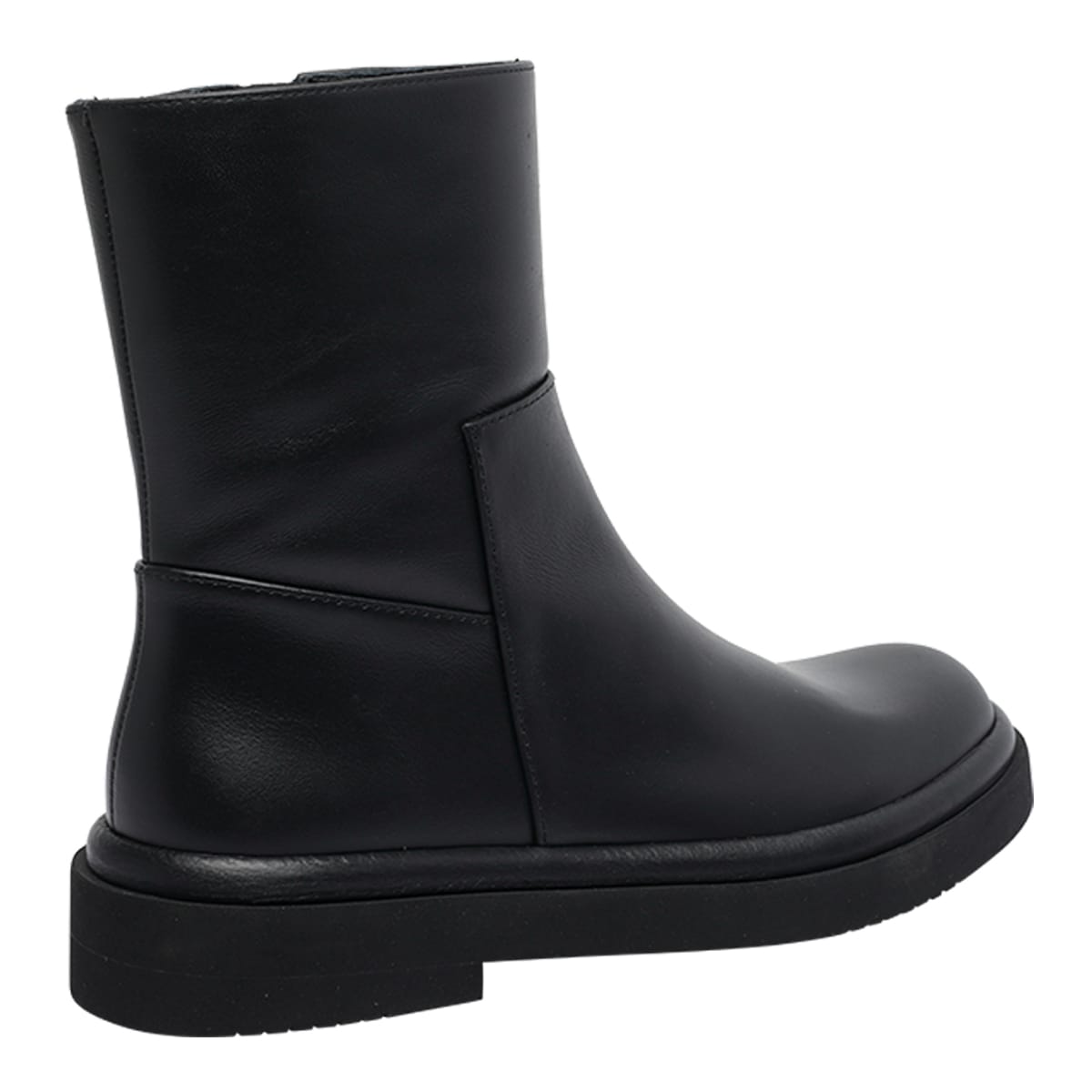 Paloma Barceló Zip-detail Round-toe Ankle Boots In Black