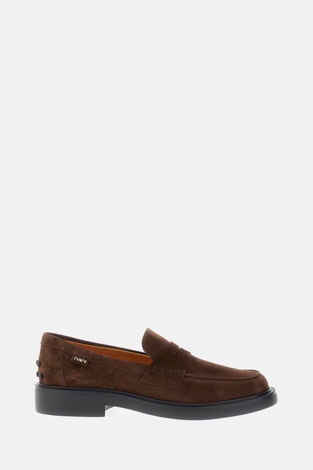 Tod's Brown Africa Suede Leather Loafers