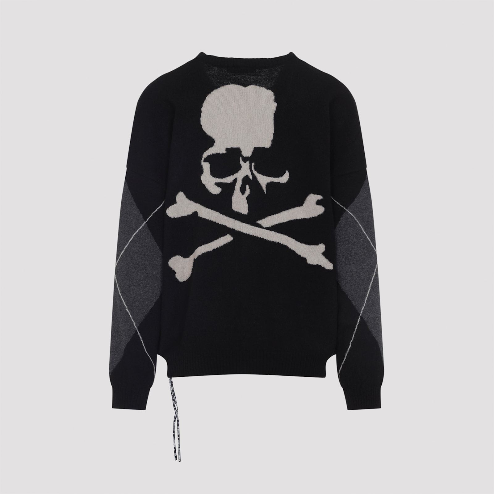 Mastermind Japan Cashmere Cardigan With V-neckline And Skull Motif In Black
