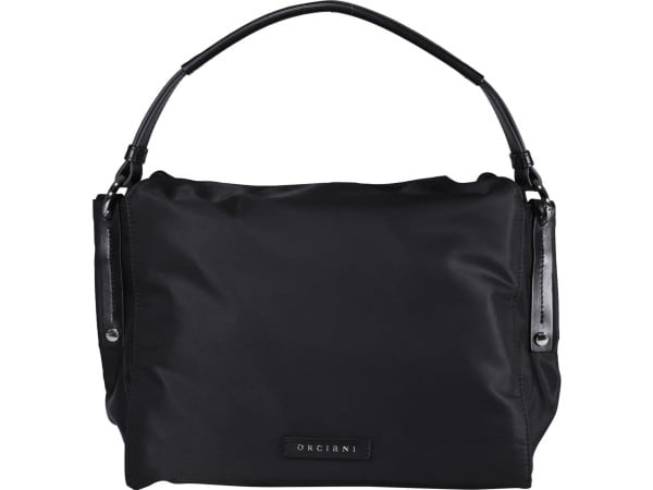 Orciani Twenty Ecoline Shoulder Bag In Regenerated Nylon And Leather With Shoulder Strap