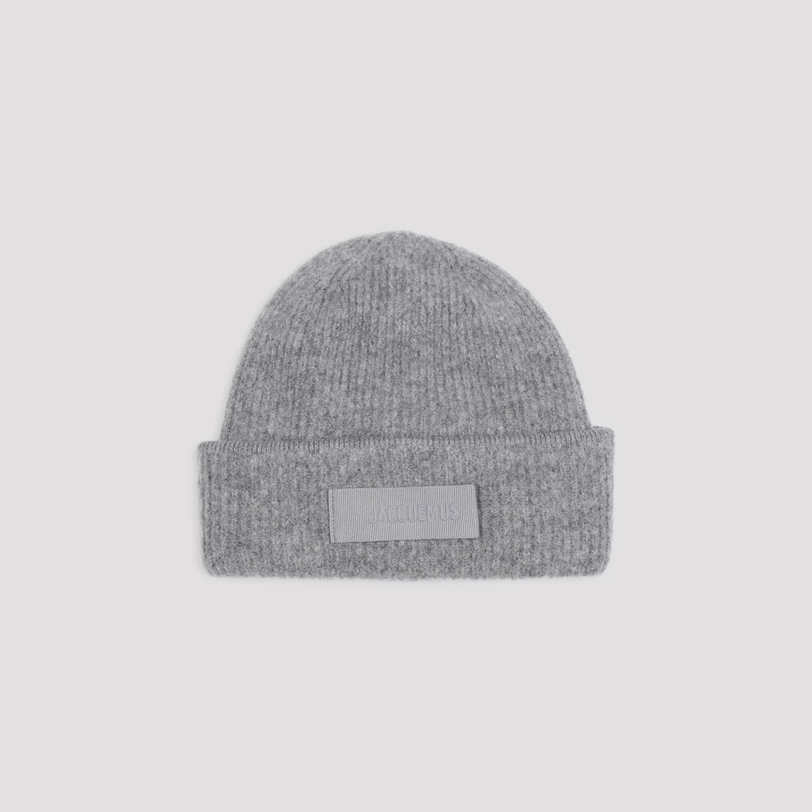 Jacquemus Le Bonnet Gros Grain Hat In Gray