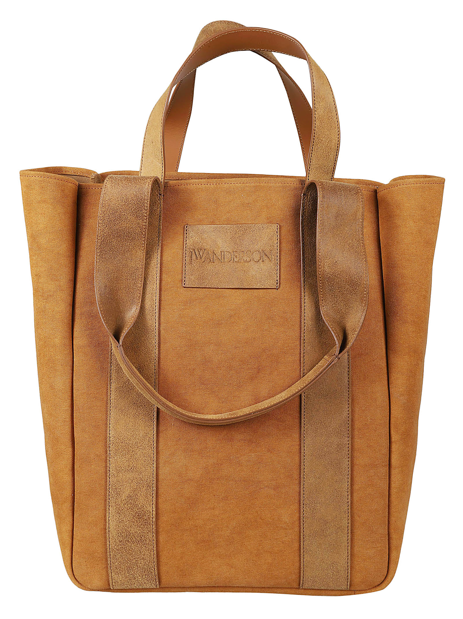 Shop Jw Anderson Workwear Cabas Tote Bag In Caramel