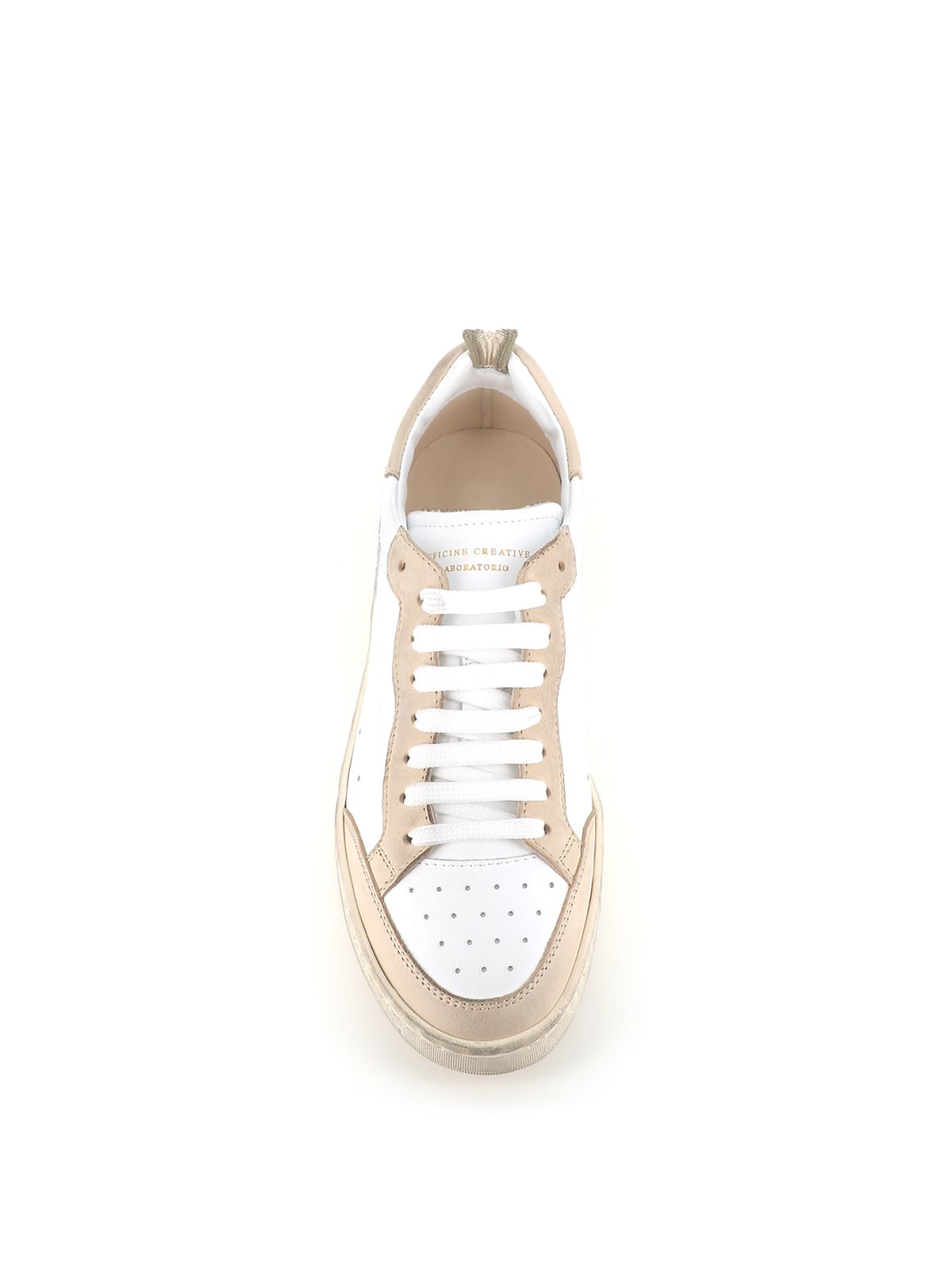 Shop Officine Creative Sneakers Kareem/101 In Beige/white