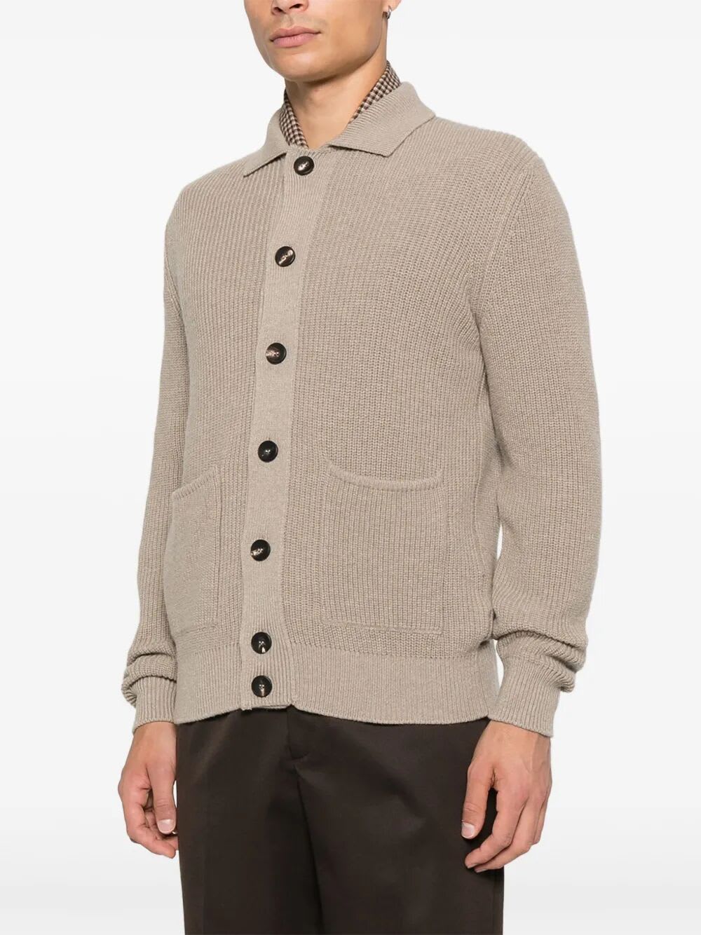 Filippo De Laurentiis Cardigan Sweater Ls In Neutral