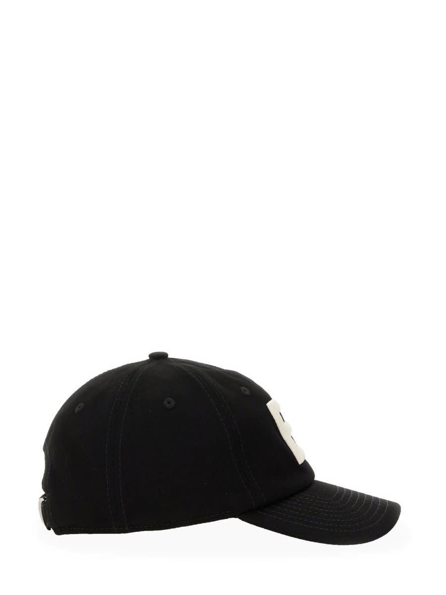 Bally Logo-print Cotton Baseball Cap In Black