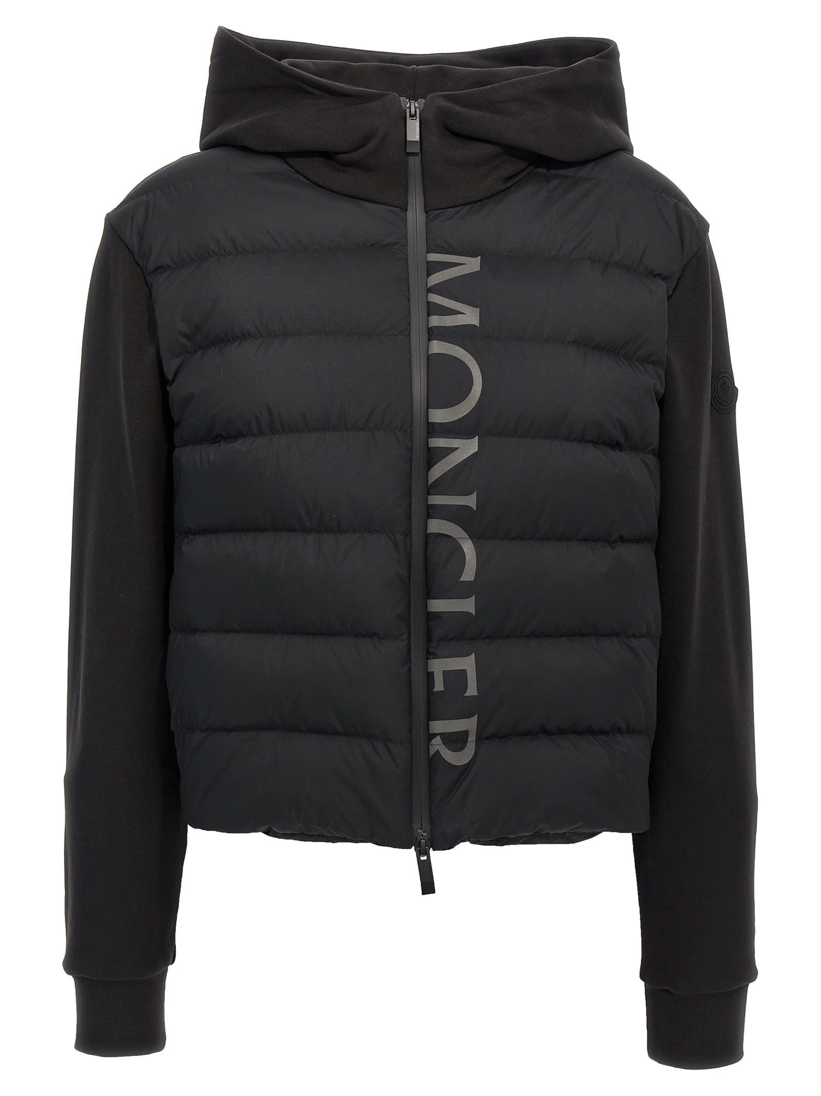 MONCLER TWO-MATERIAL HOODIE 