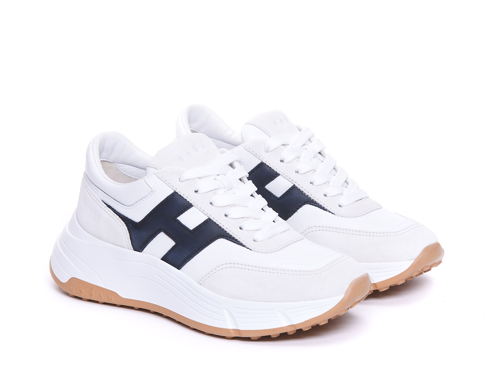 Shop Hogan Hi-fi Sneakers In White
