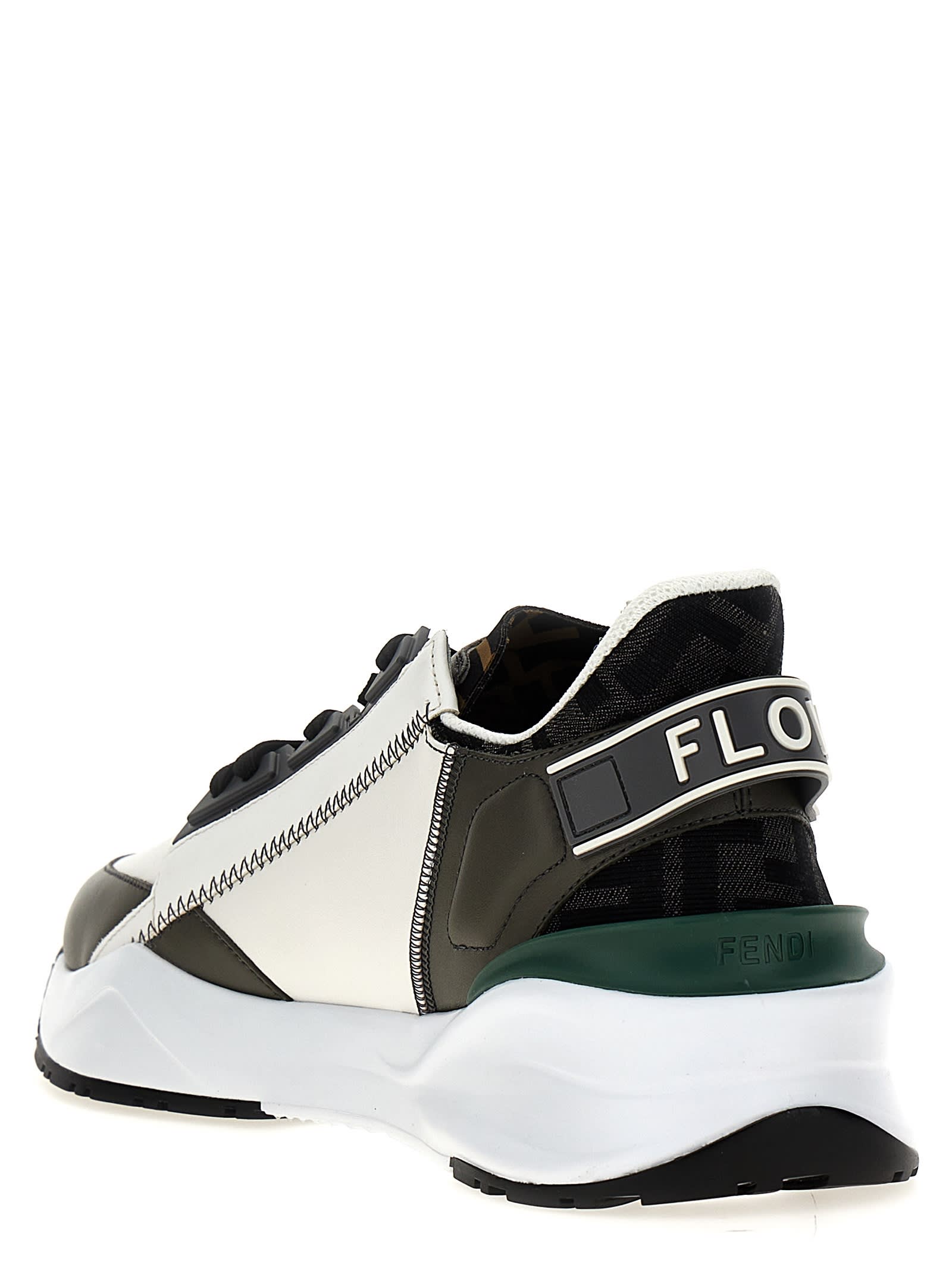 Shop Fendi Flow Sneakers In Wh Grig Bero