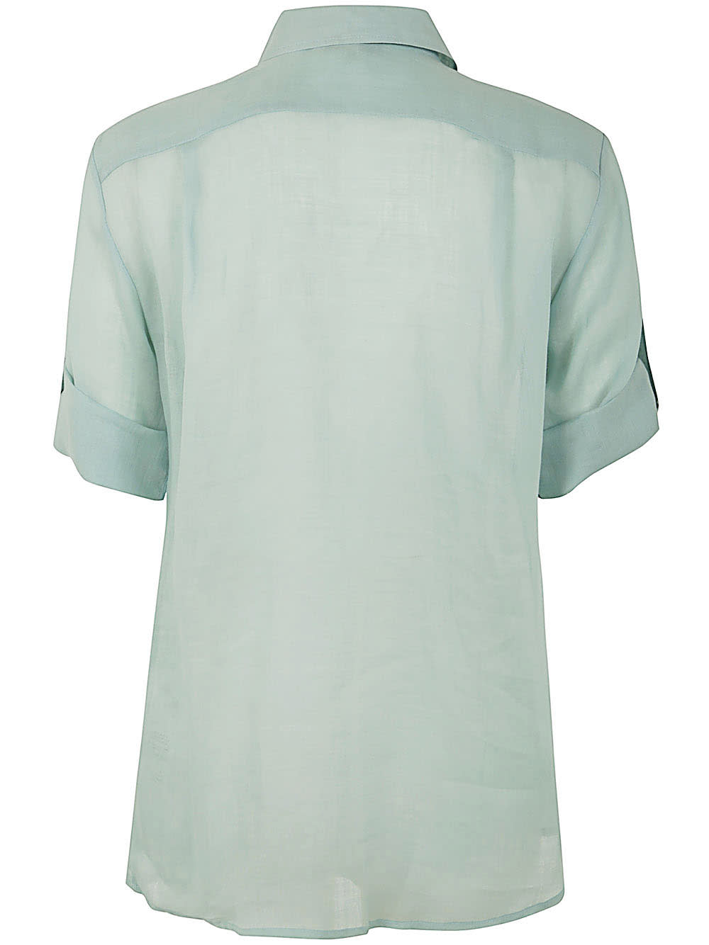 Shop Antonelli Aster 3/4 Sleeves Shirt In Light Blue