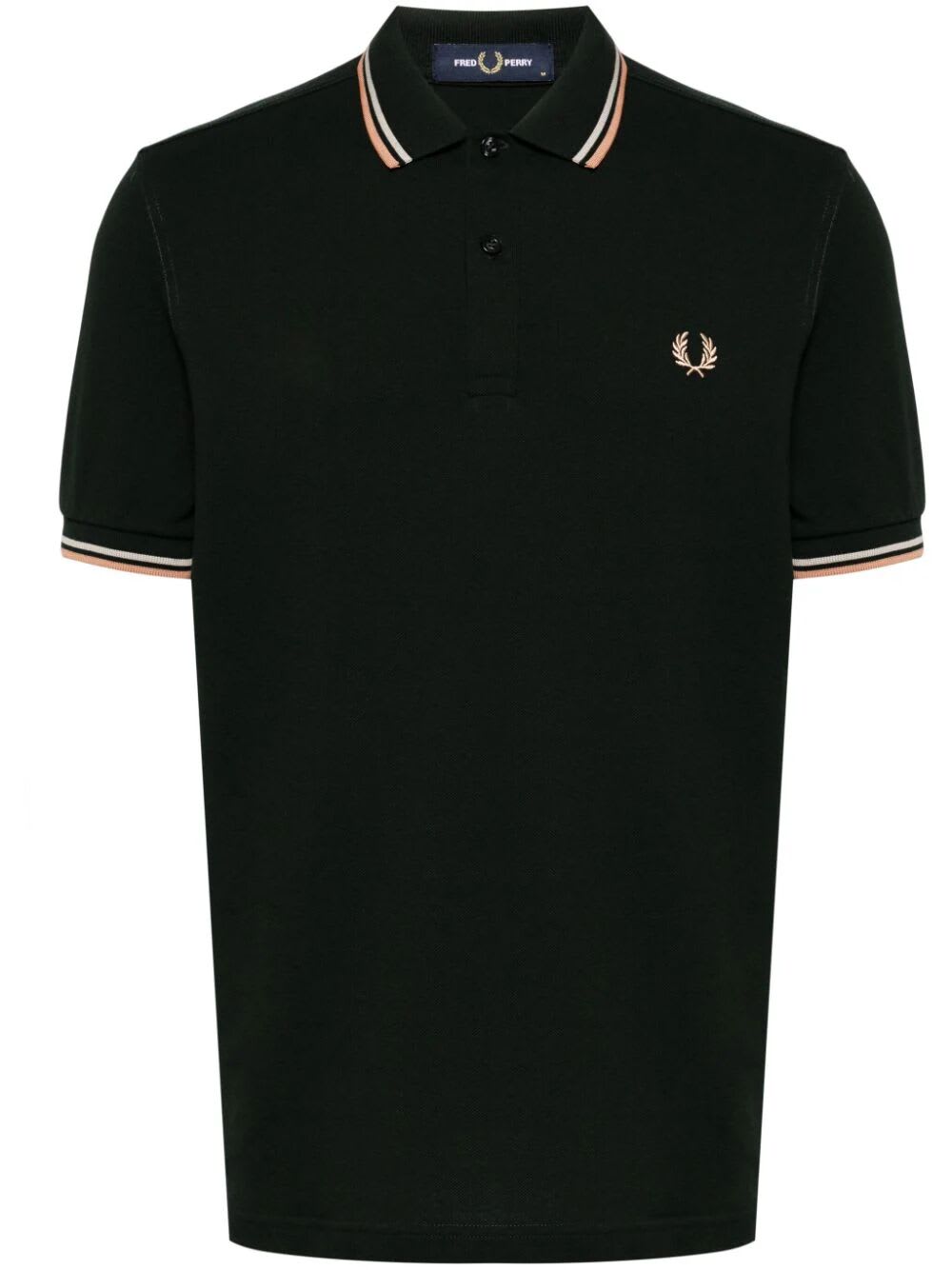Shop Fred Perry Fp Twin Tipped Shirt In Ngre Wrgrey Lrus