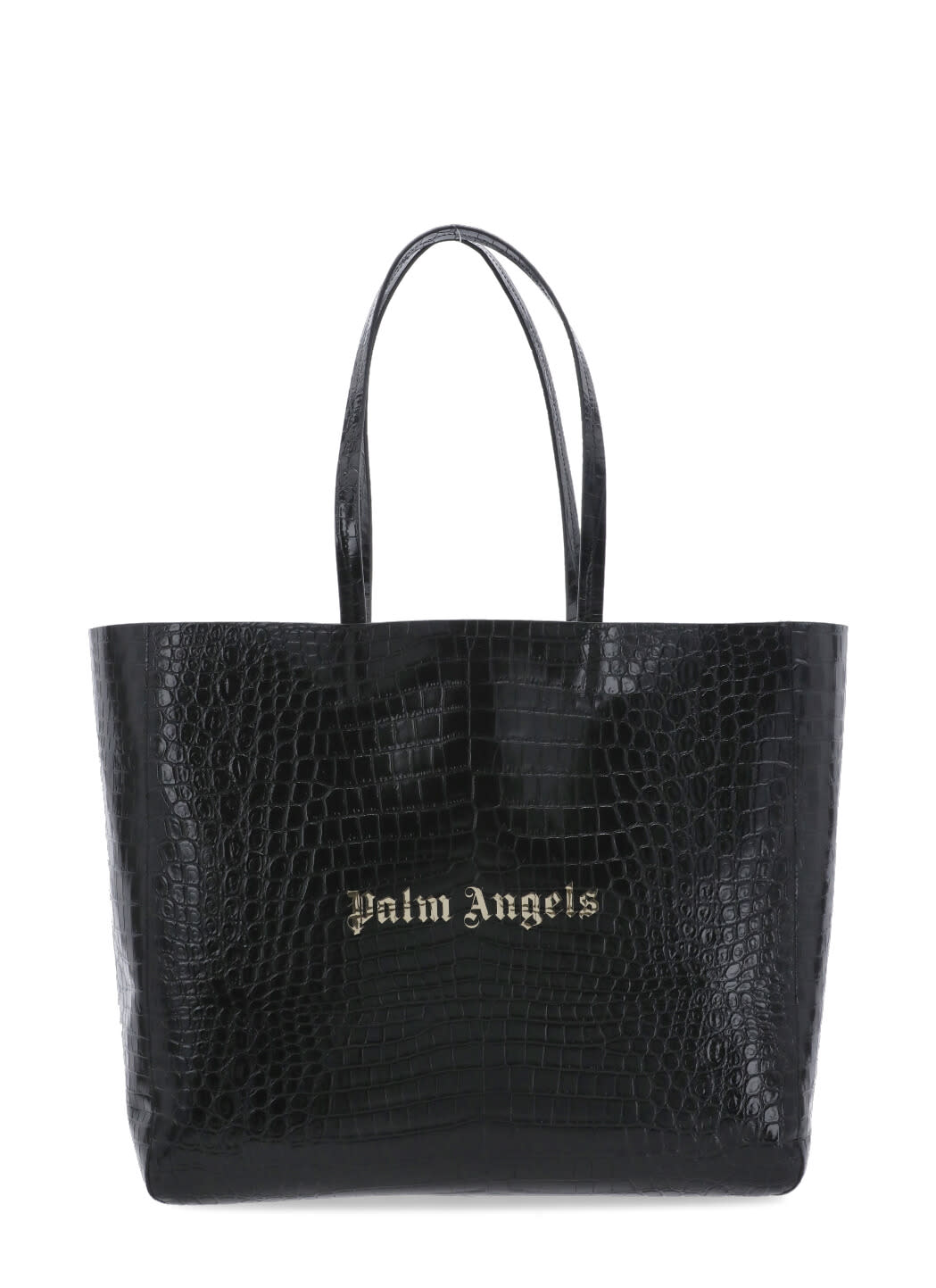 Shop Palm Angels Palm Shopping Bag In Black