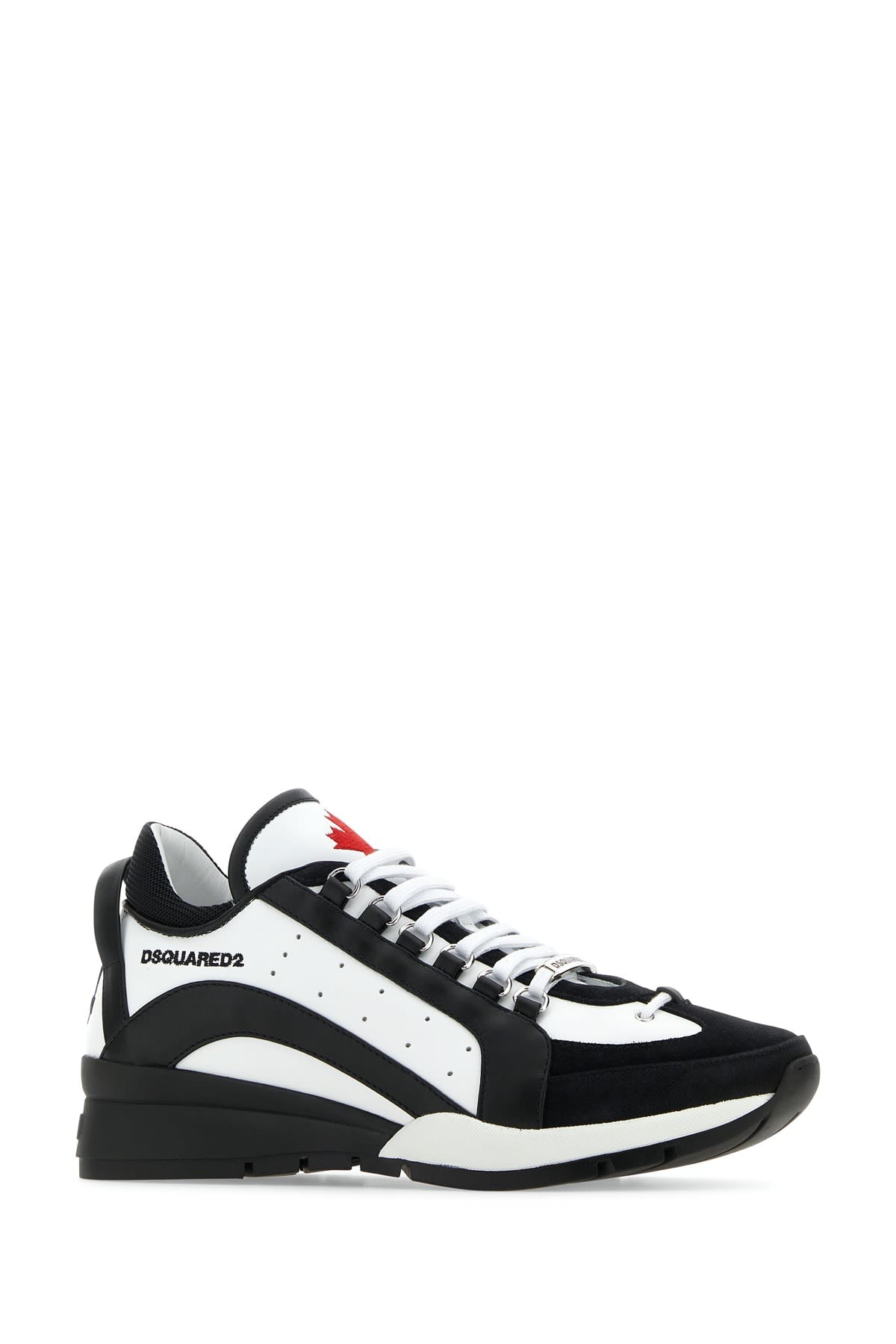 Shop Dsquared2 Sneakers In Whtblk