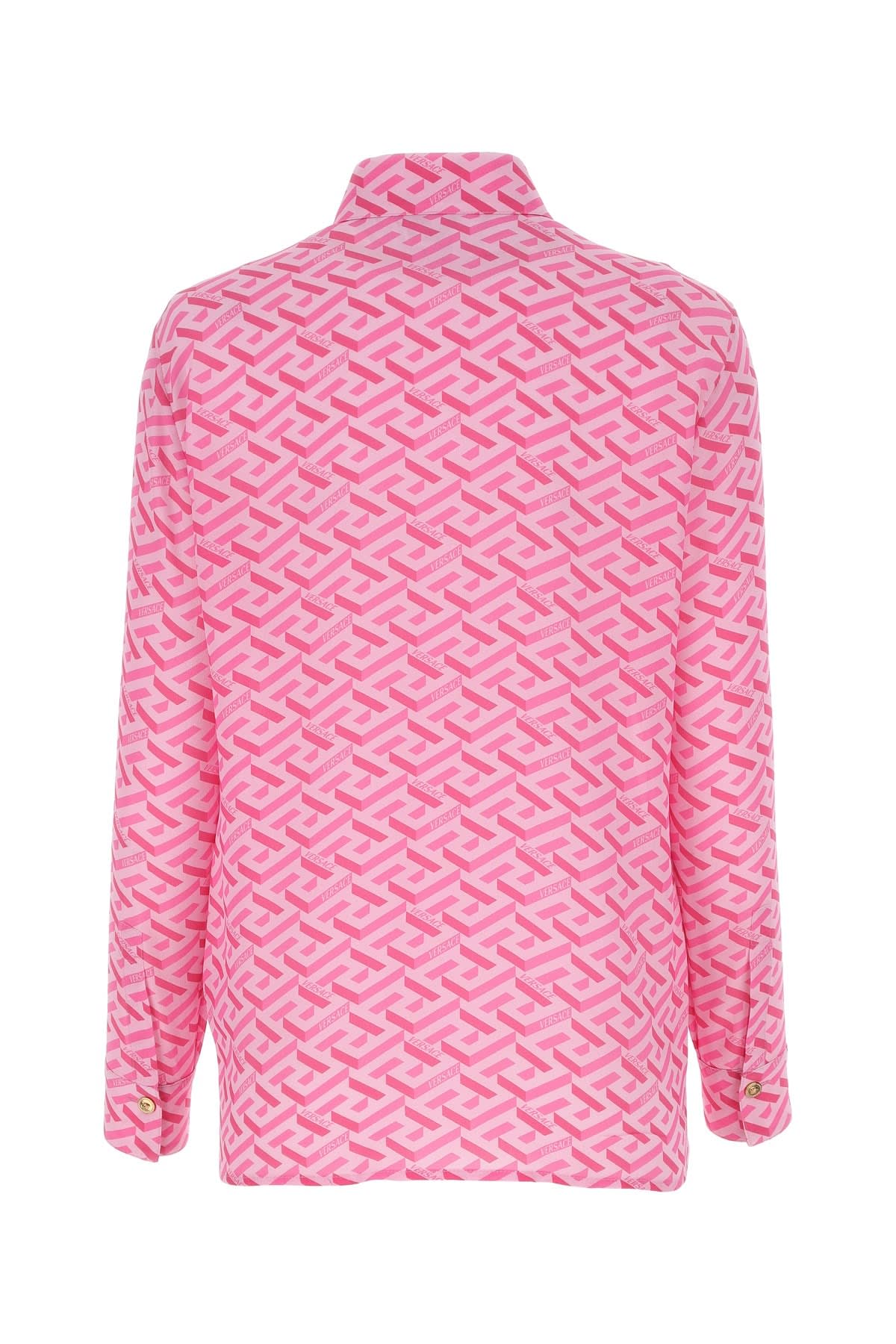 Shop Versace Camicia In Pinkfuxia