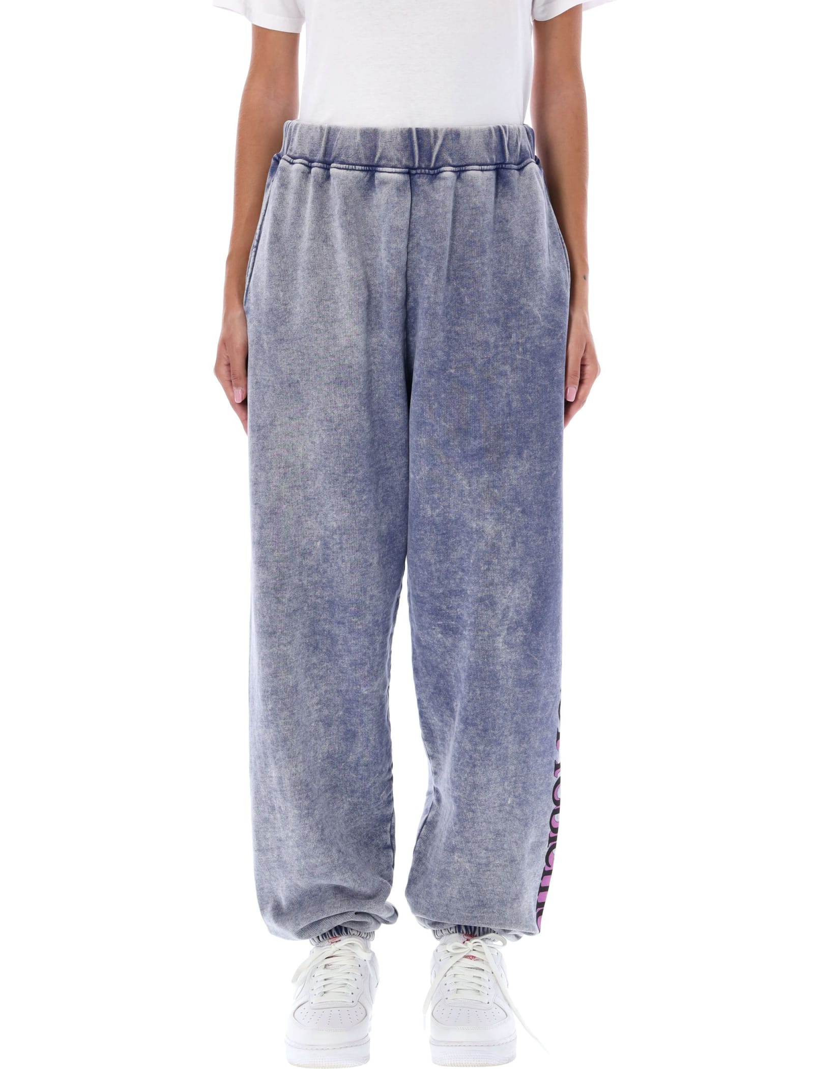 Aries No Problemo Print Track Pants In Acid Wash