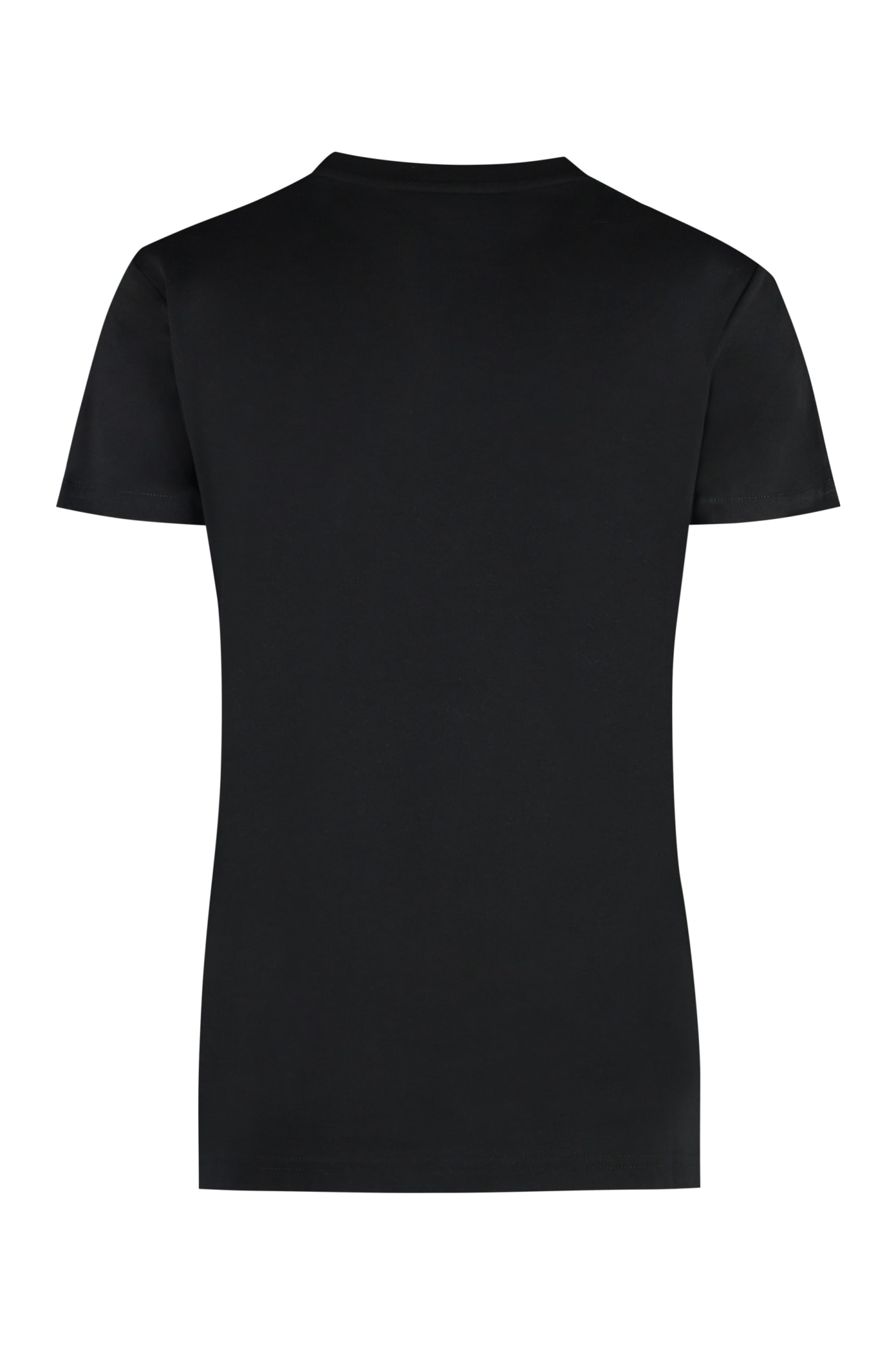 Shop Vivienne Westwood Cotton Crew-neck T-shirt In Black