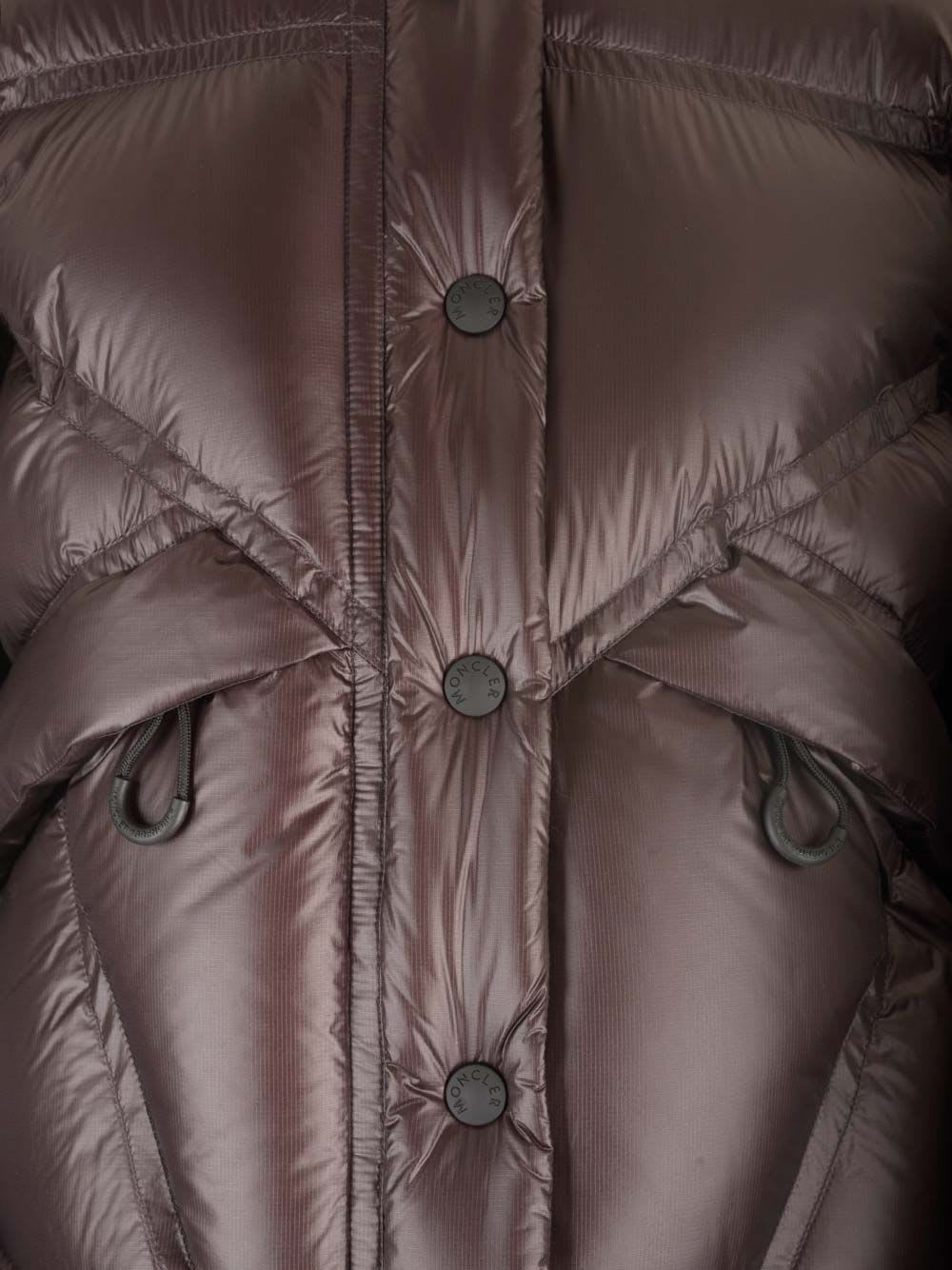 Shop Moncler Julier Bomber Jacket In Brown