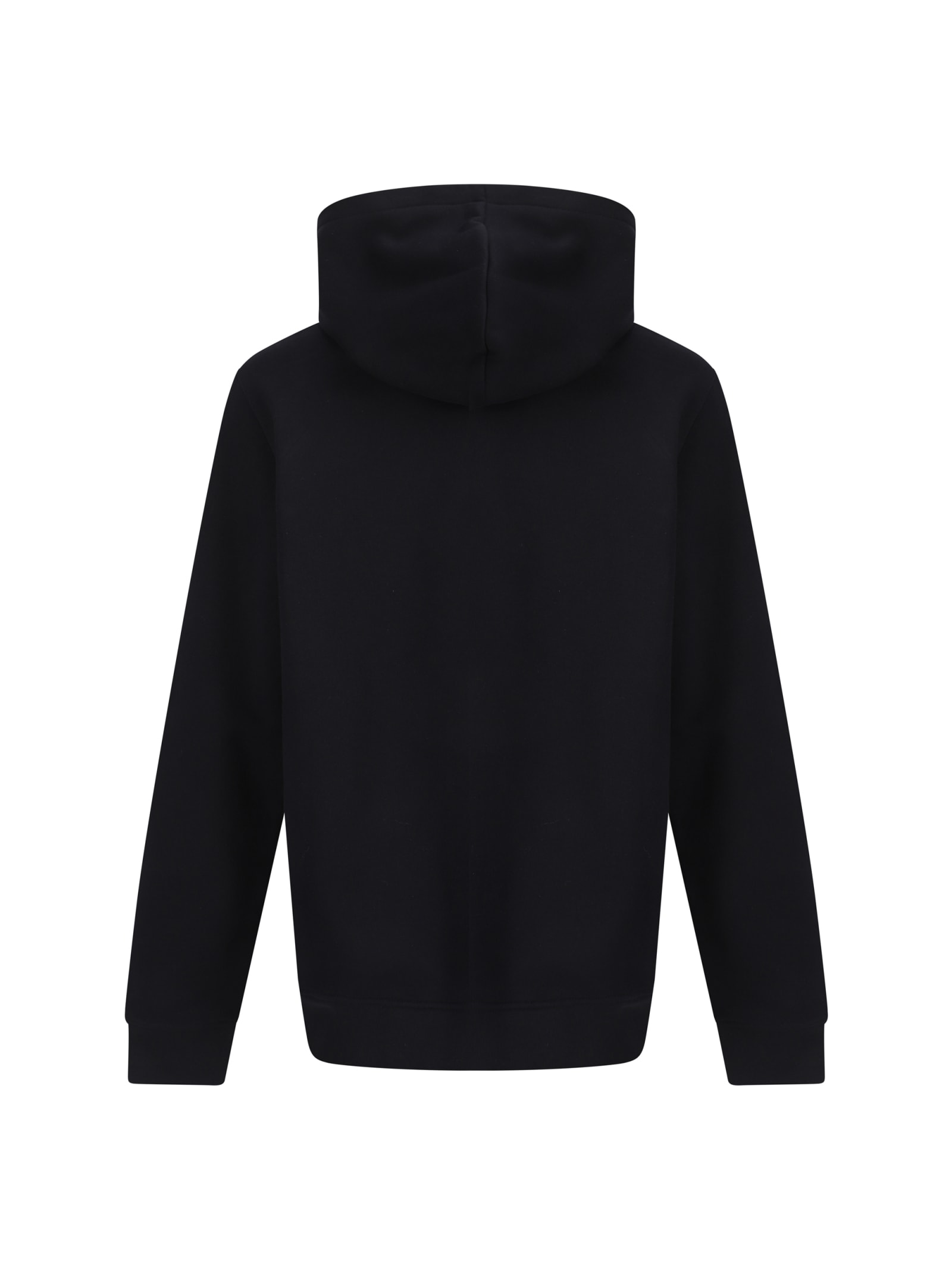 Shop Balmain Lips Hoodie In Black