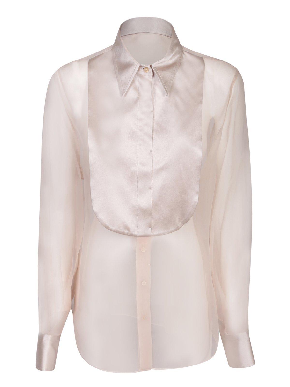 Buttoned Long-sleeved Top