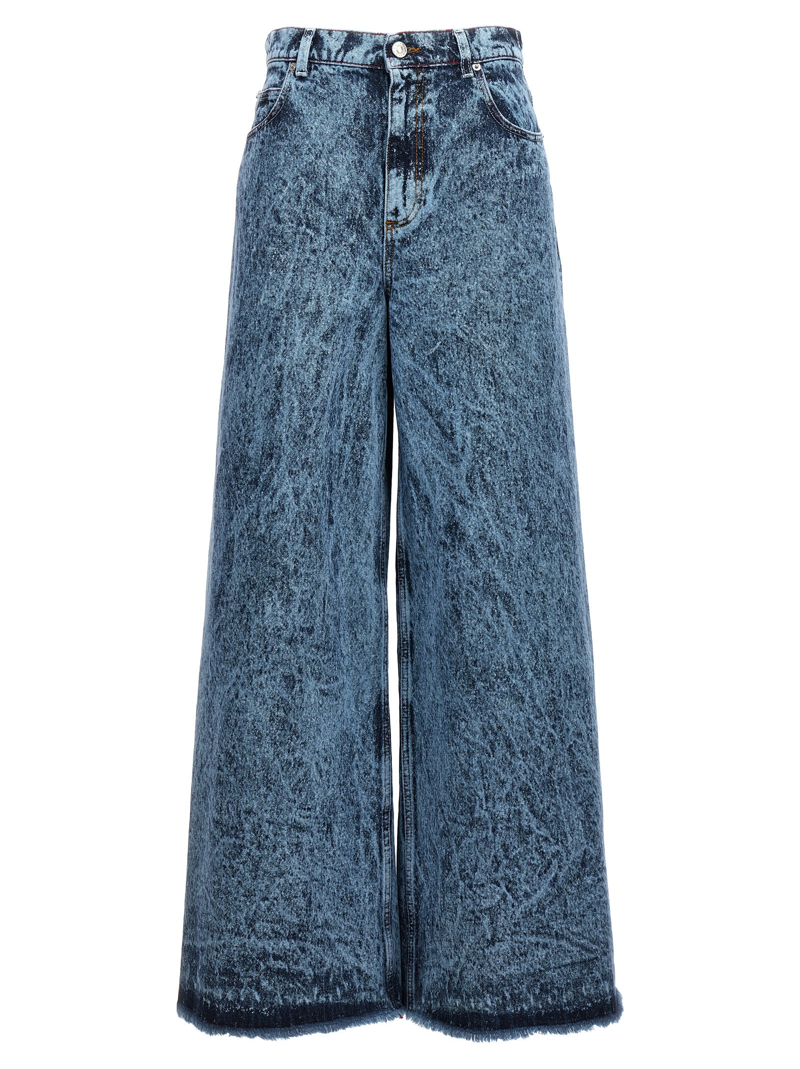 MARNI MARBLED DENIM JEANS